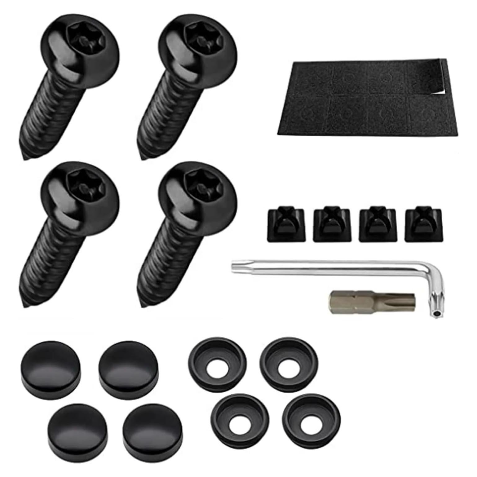 Juego de Tornillos Antirrobo para Placas de Matrícula Arwrilt