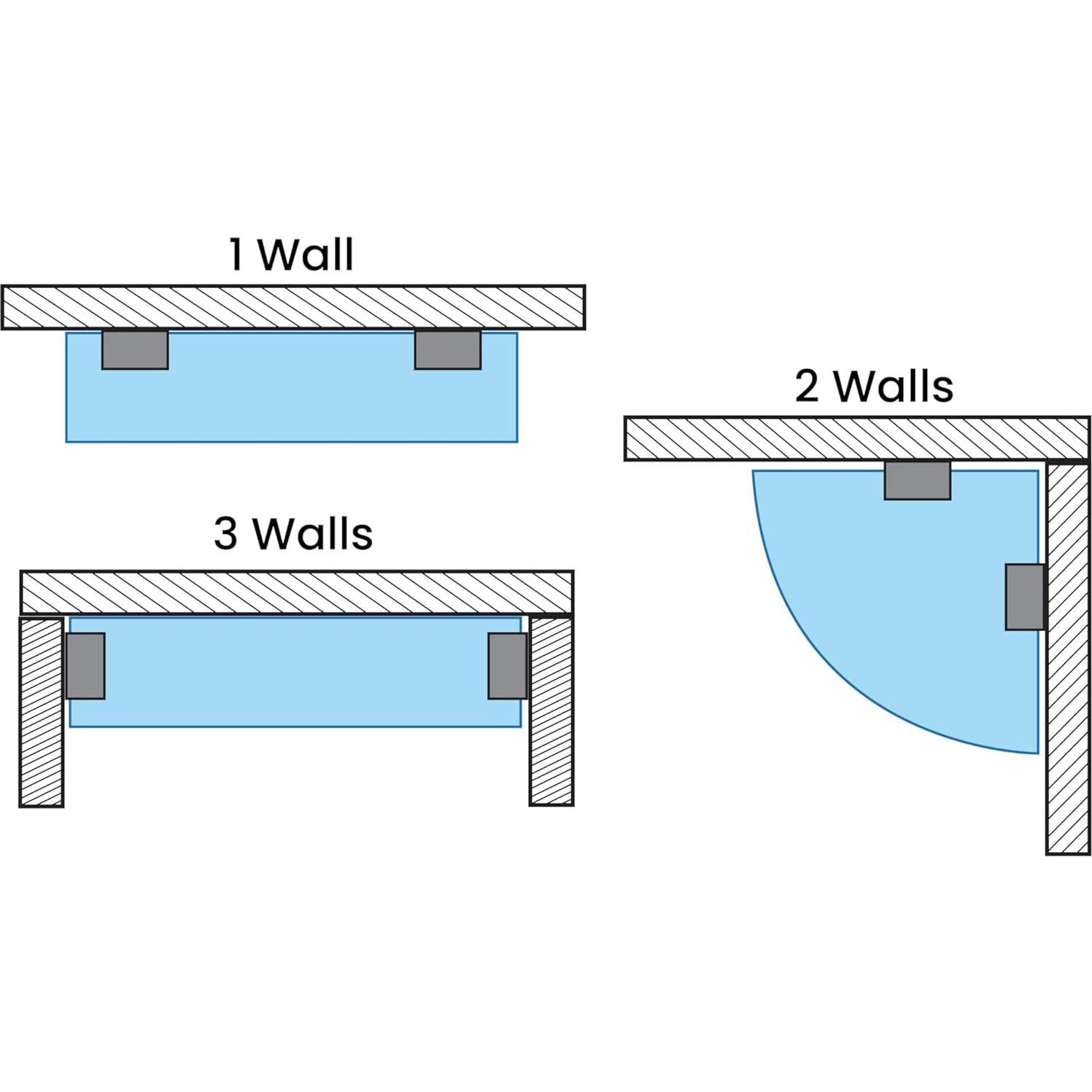 Soporte de Estante Flotante Dulles Glass Bronce 1 Pieza