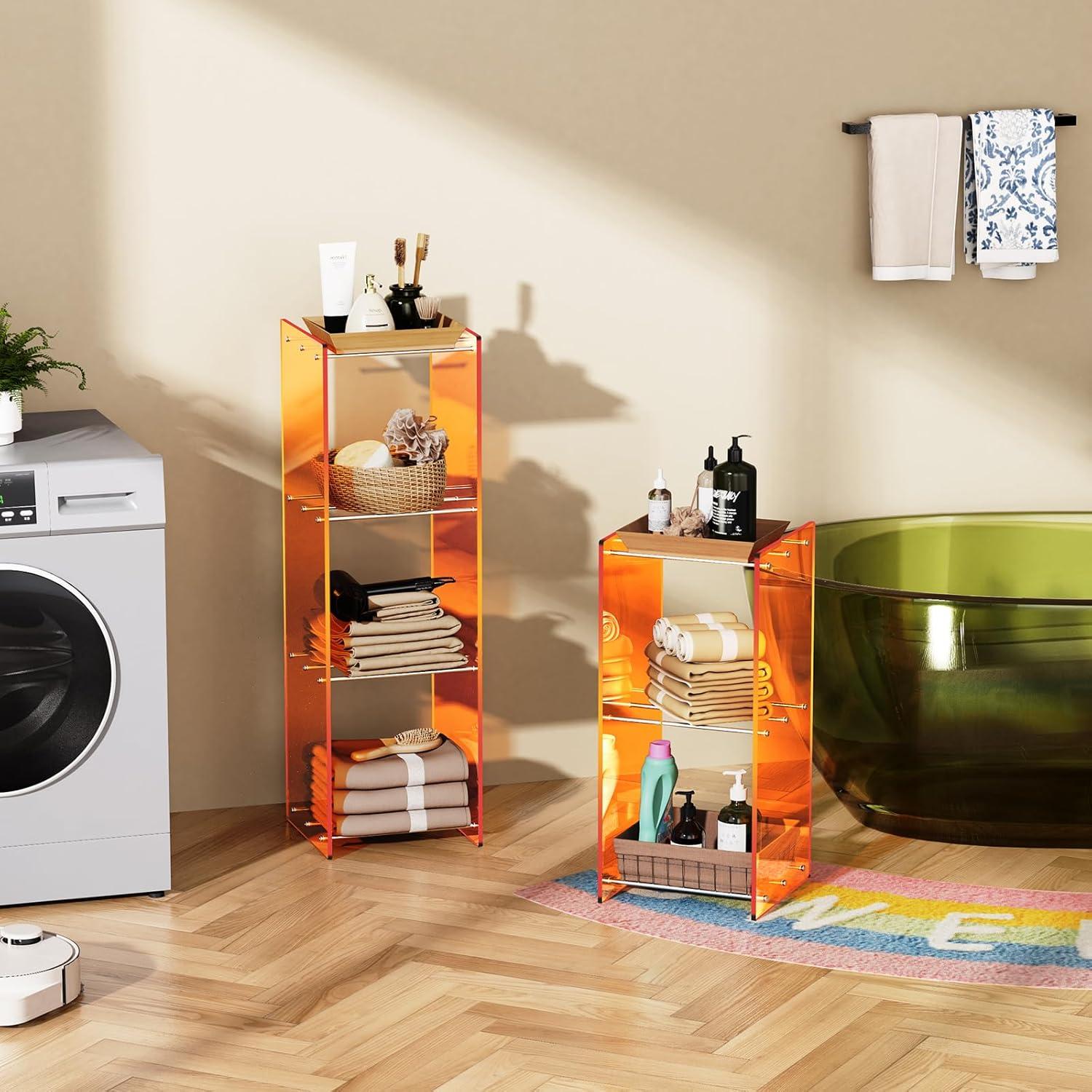 Estantería de Acrílico Solaround 2 Niveles Transparente 90 cm