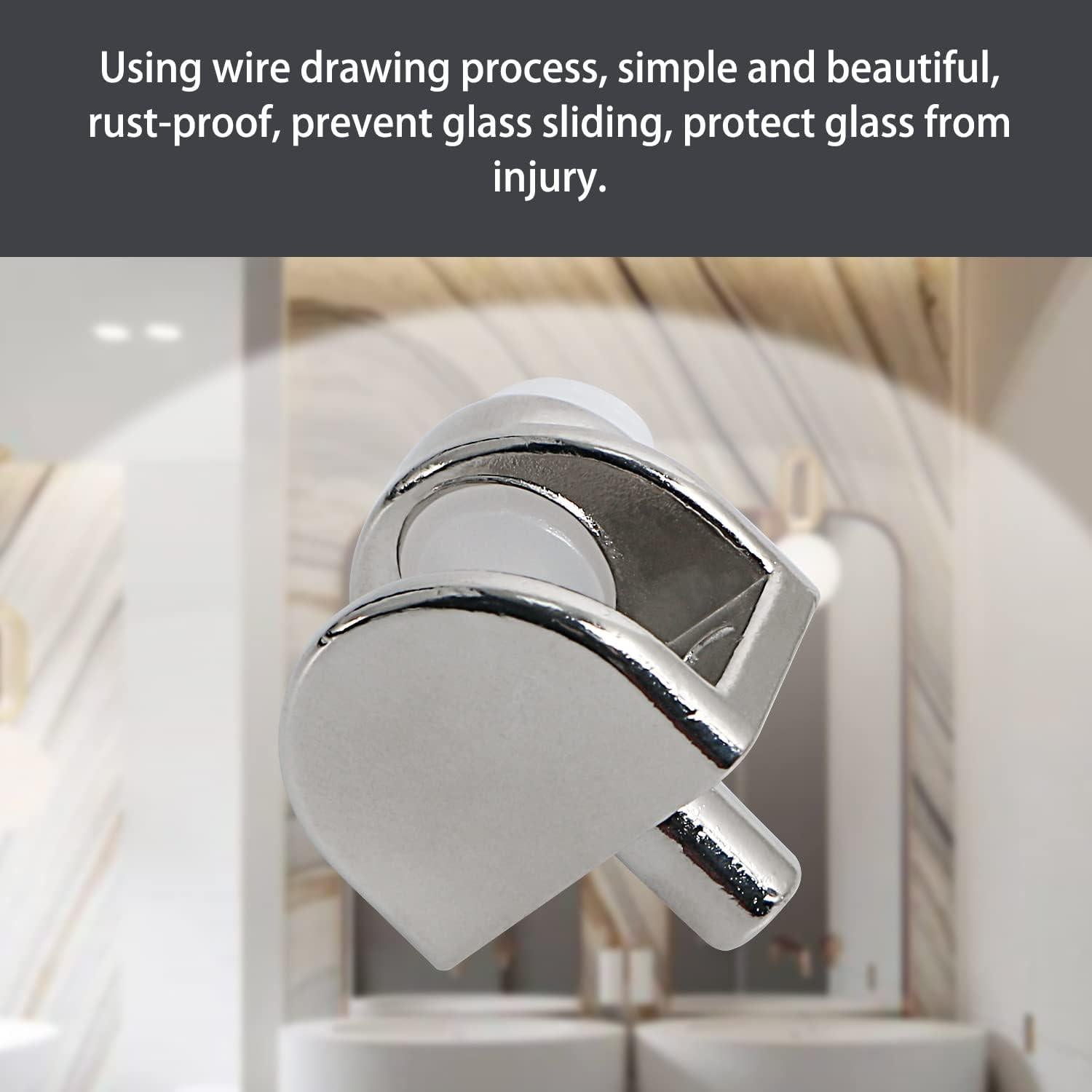 Soporte de Estante de Vidrio Aopin K117, 4 Piezas, 5-8 mm