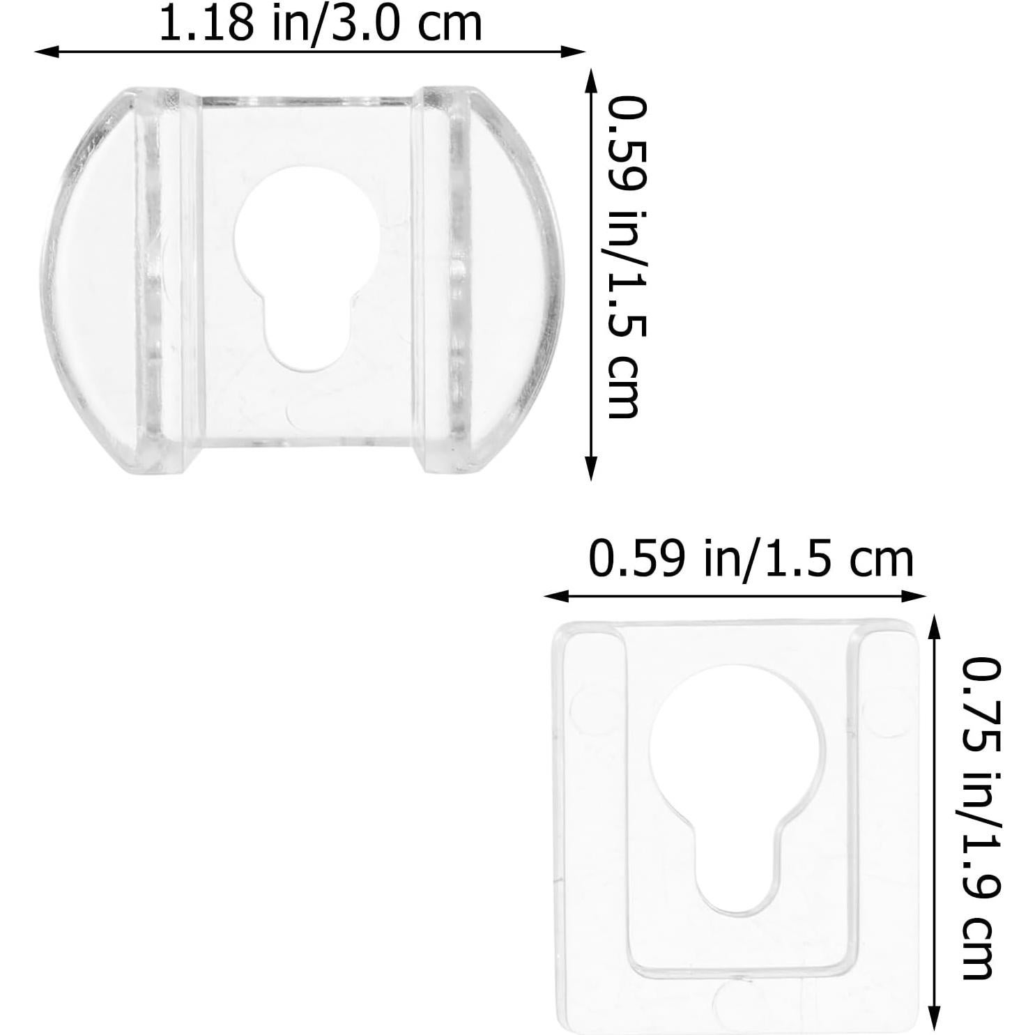 Colgadores de Marco de Imagen Veemoon 8 Pcs Acrílicos Transparentes
