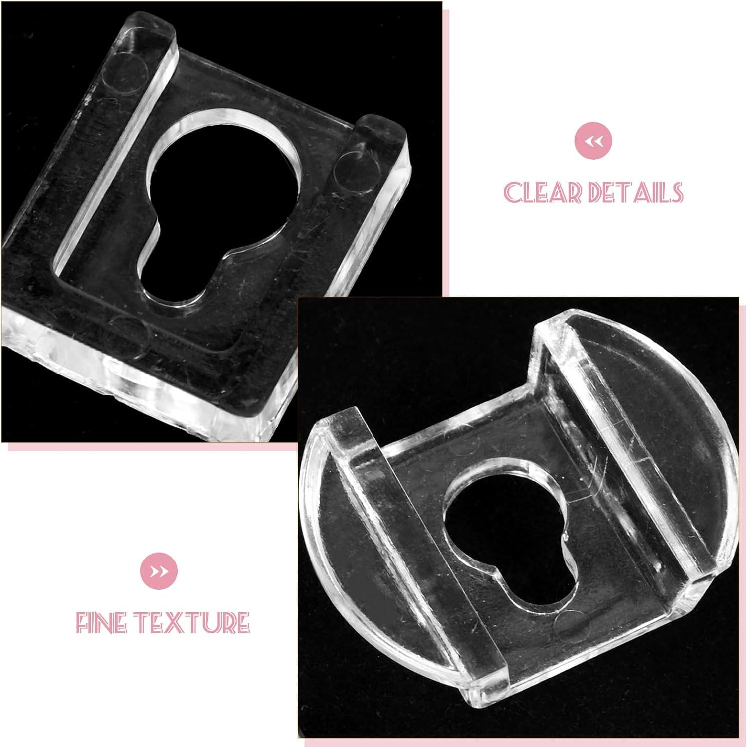 Colgadores de Marco de Imagen Veemoon 8 Pcs Acrílicos Transparentes