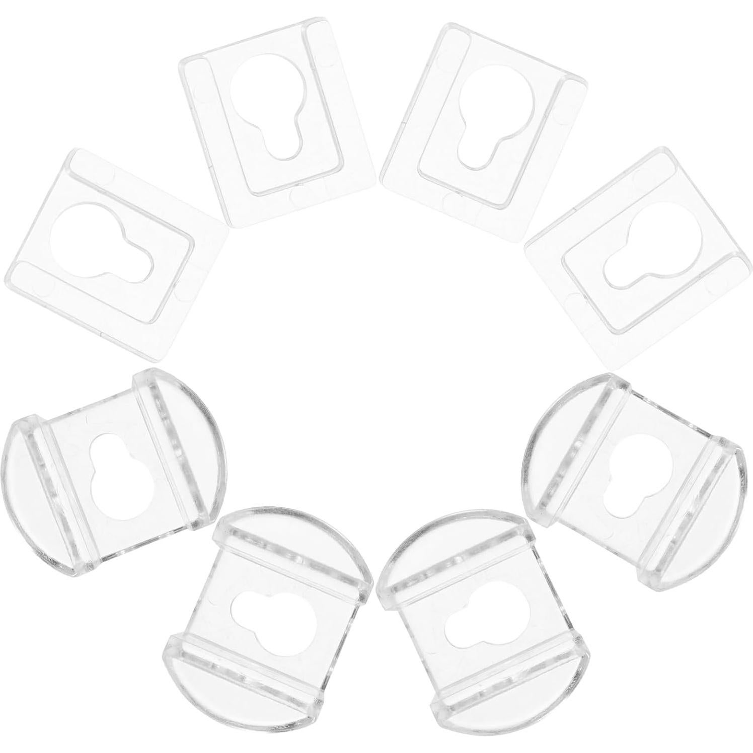 Colgadores de Marco de Imagen Veemoon 8 Pcs Acrílicos Transparentes