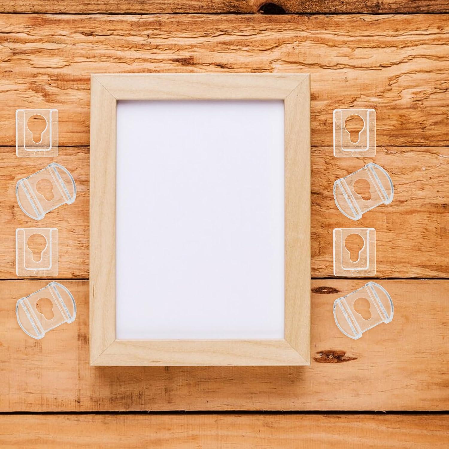 Colgadores de Marco de Imagen Veemoon 8 Pcs Acrílicos Transparentes