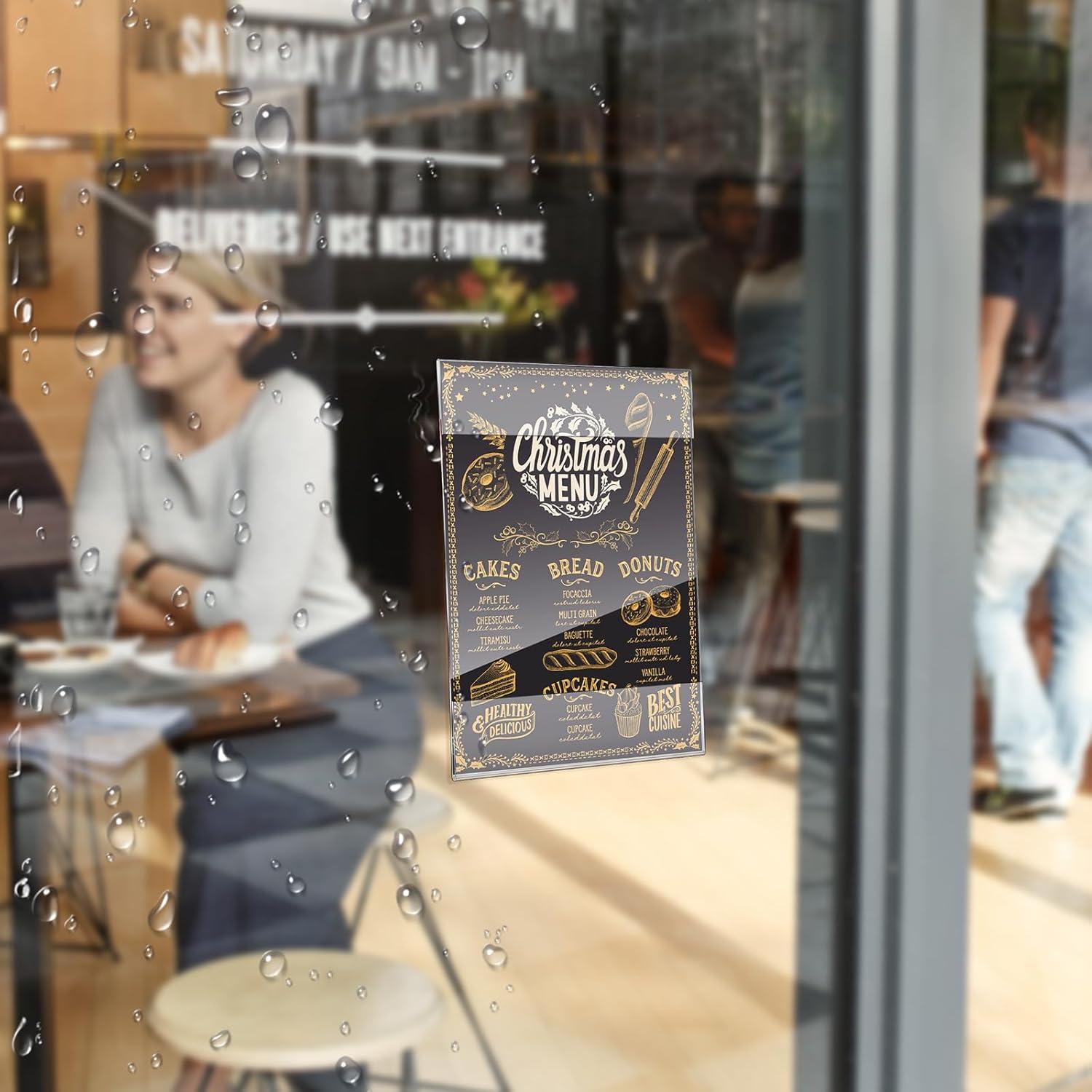 Soporte de Cartel Acrílico Transparente Kigley 50 Unidades 21.6x27.9cm