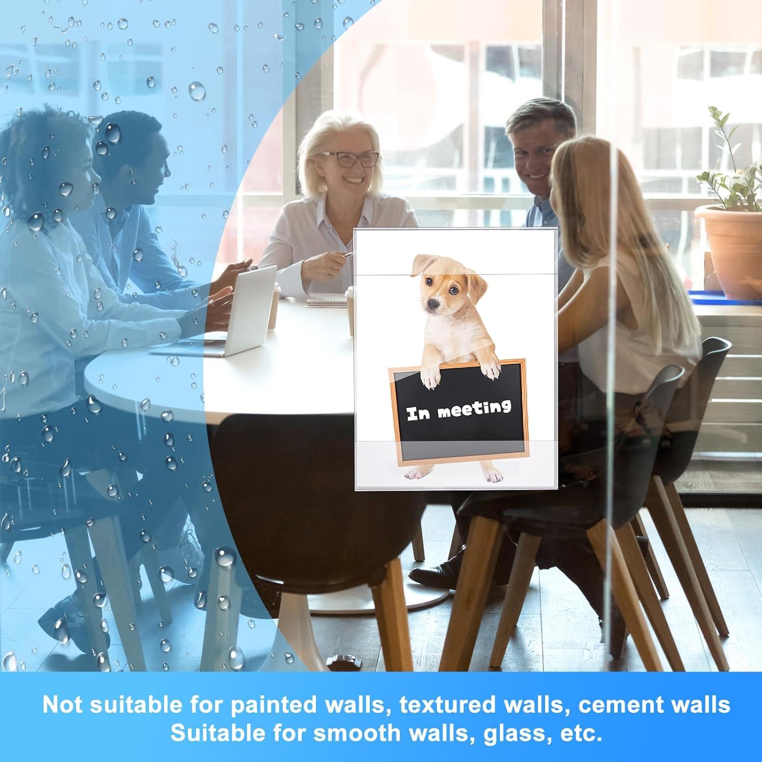 Soporte de Cartel Acrílico Transparente Kigley 50 Unidades 21.6x27.9cm