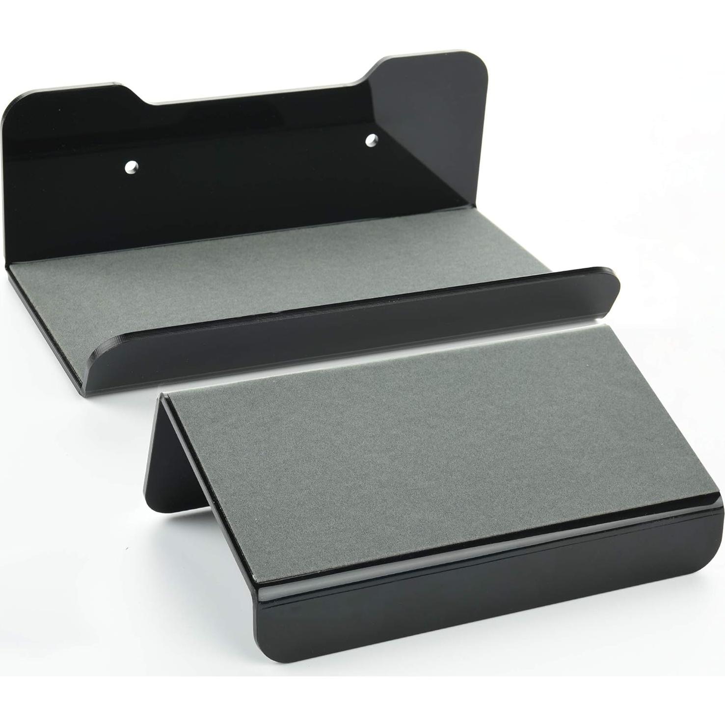 Estantes Flotantes Acrílico Cosmos 20.32x10.16cm Negro 2 Pcs