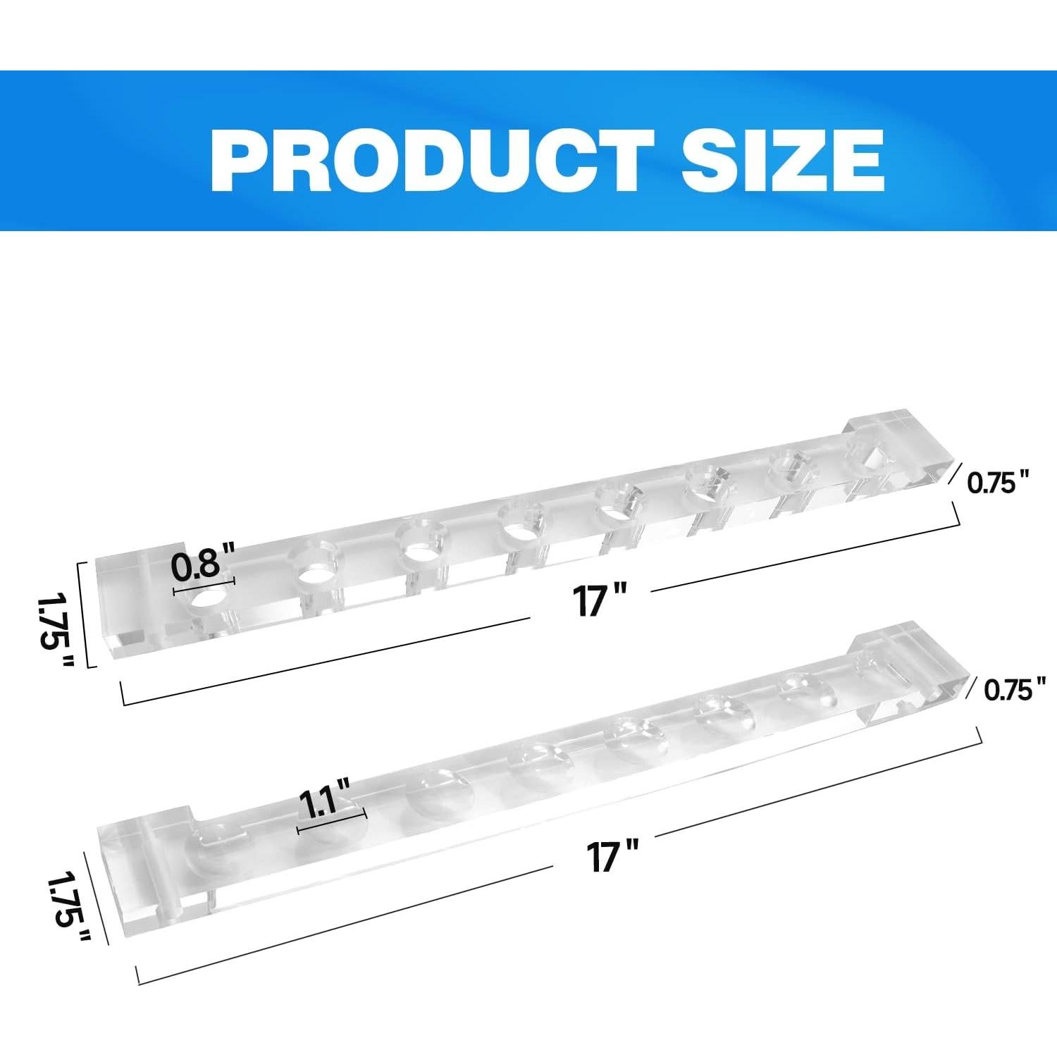 Soporte de Taco de Billar Montado en Pared GSE - 8 Tacos