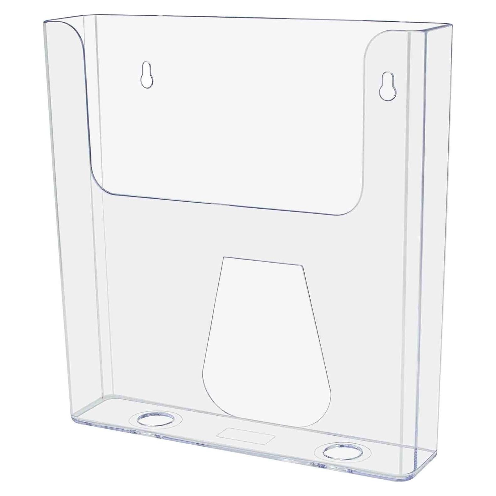 Soporte de Literatura Acrílico Transparente 4 Unidades 21.6x22.9 cm