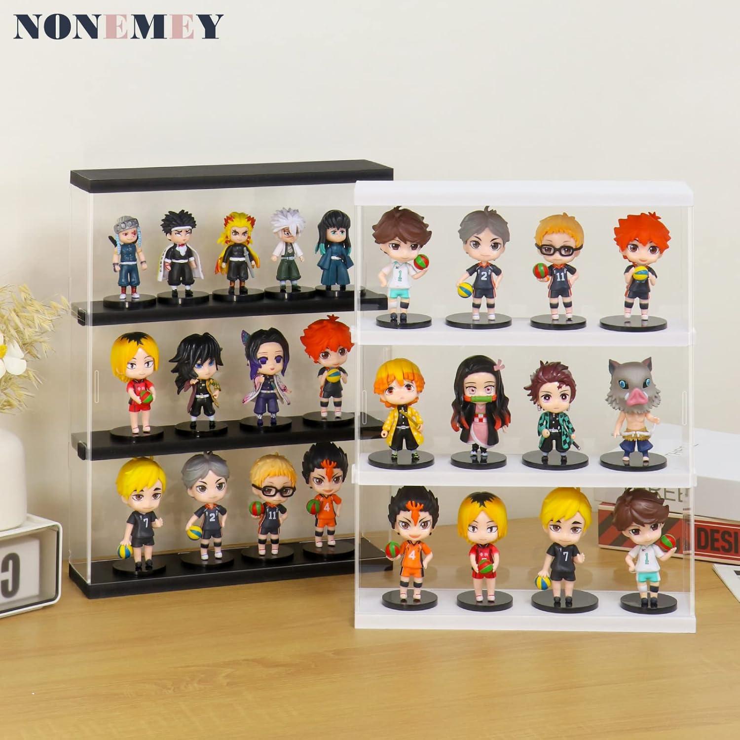 Estante de Exhibición Acrílico NONEMEY 3 Niveles 30x8.5x38cm