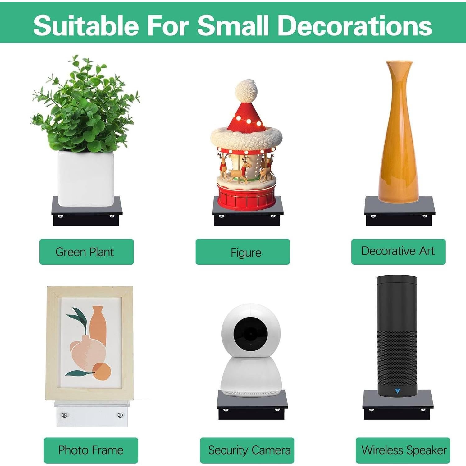 Estanterías Flotantes de Acrílico Juexica 20 Piezas 10x9x5cm