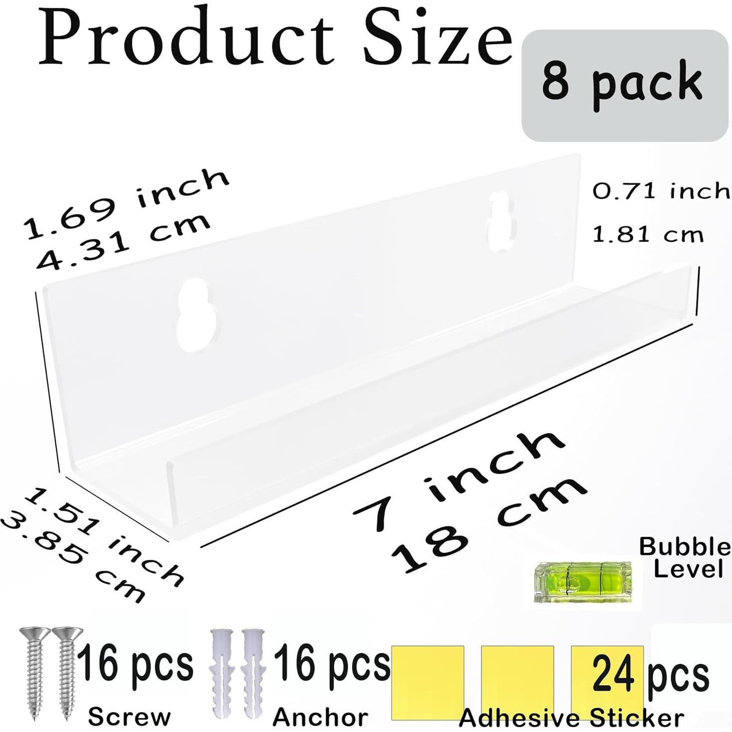 Soporte de Pared para Discos de Vinilo XIANG YXWO 8 Piezas