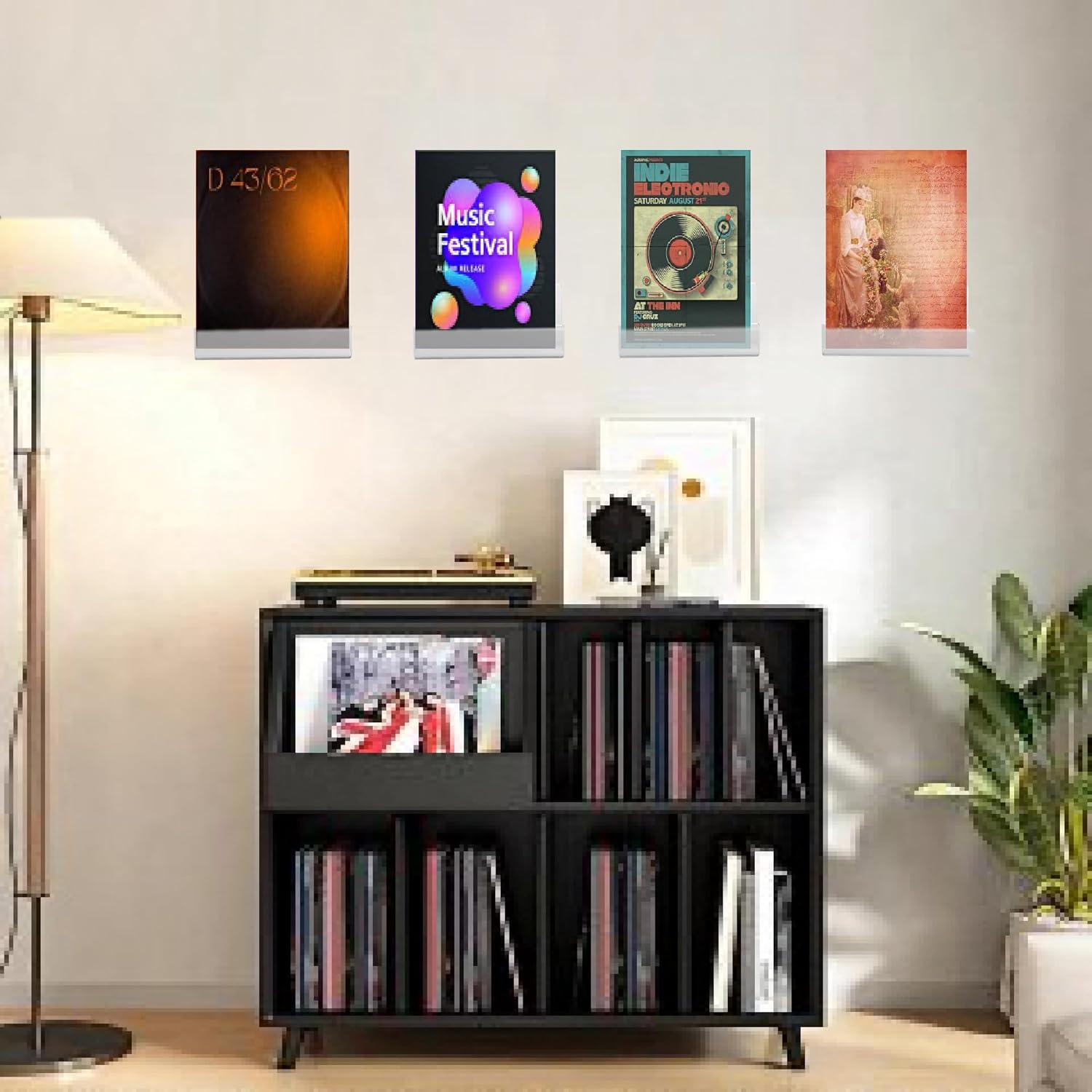 Soporte de Pared para Discos de Vinilo XIANG YXWO 8 Piezas