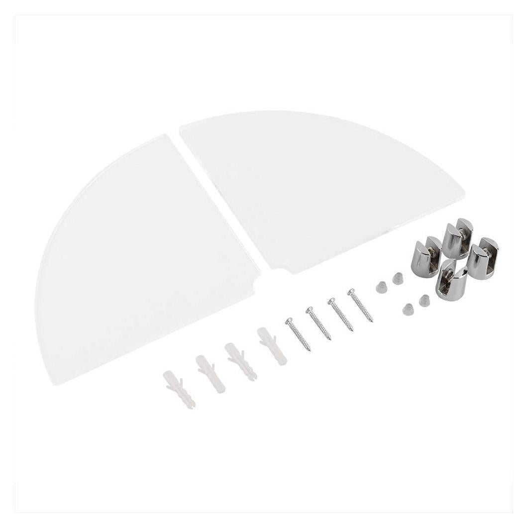 Estantes de esquina flotantes Enforose, 2 unidades acrílico 21x16cm