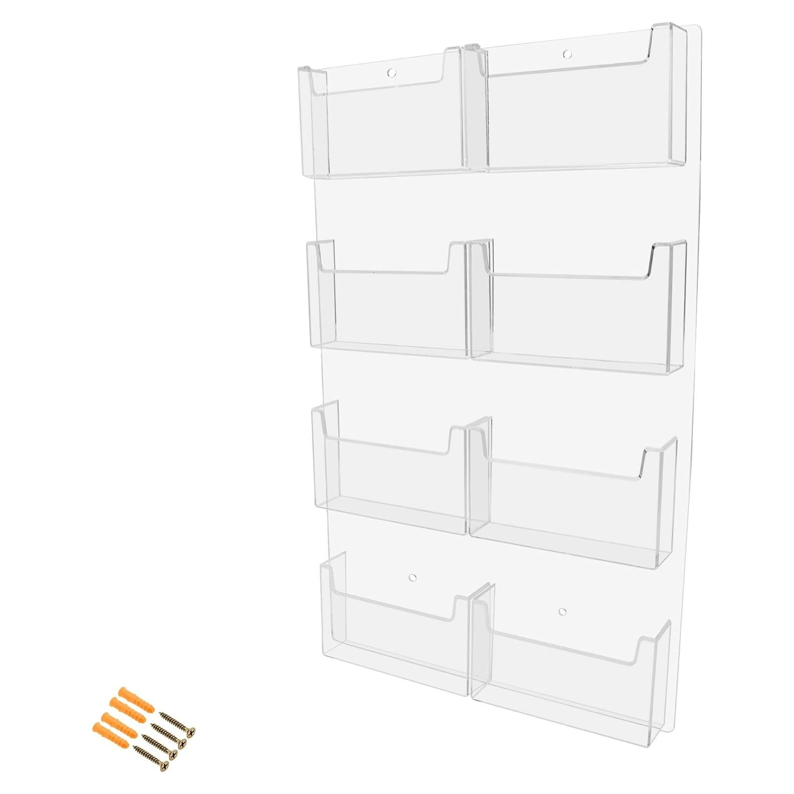 Soporte Acrílico para Postales 8 Bolsillos 15.24 cm Marketing Holders