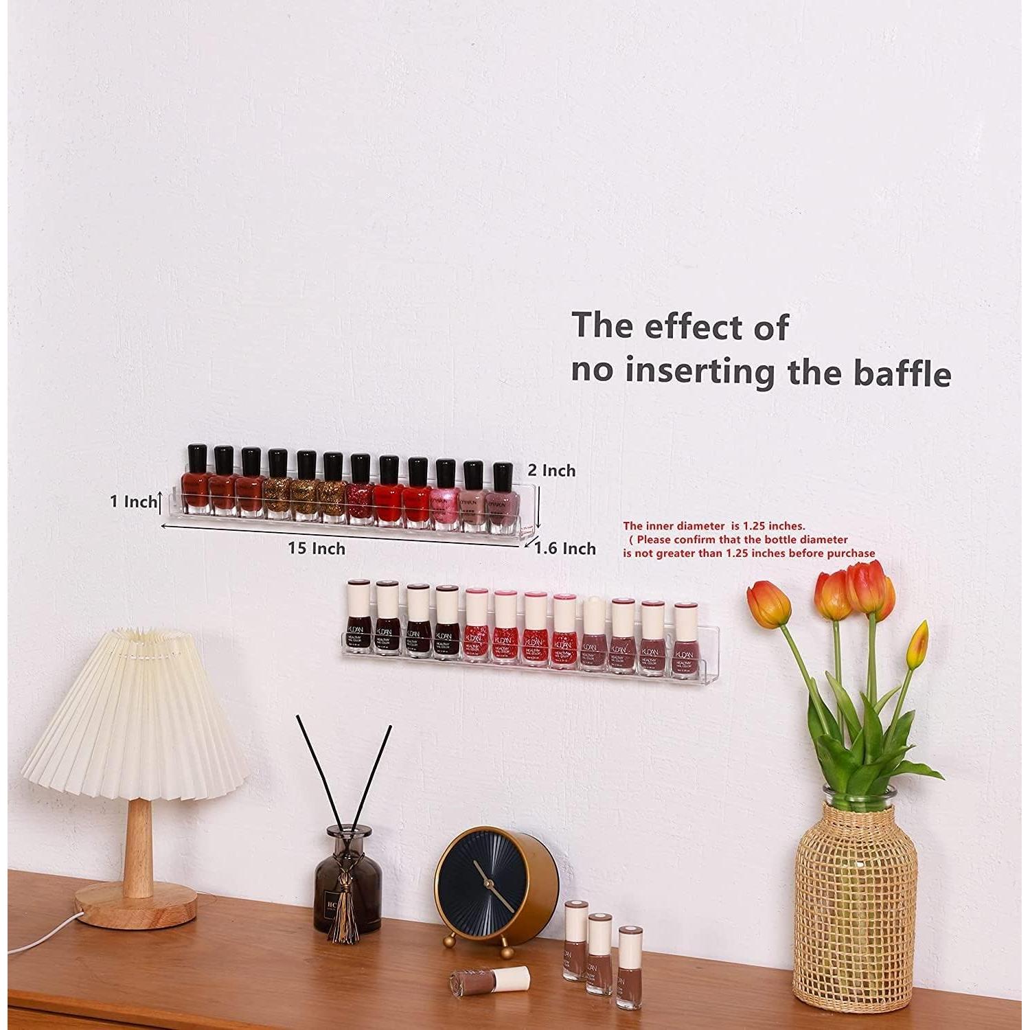 Estante Flotante Invisible IEEK 6 Piezas Acrílico 38.1 cm