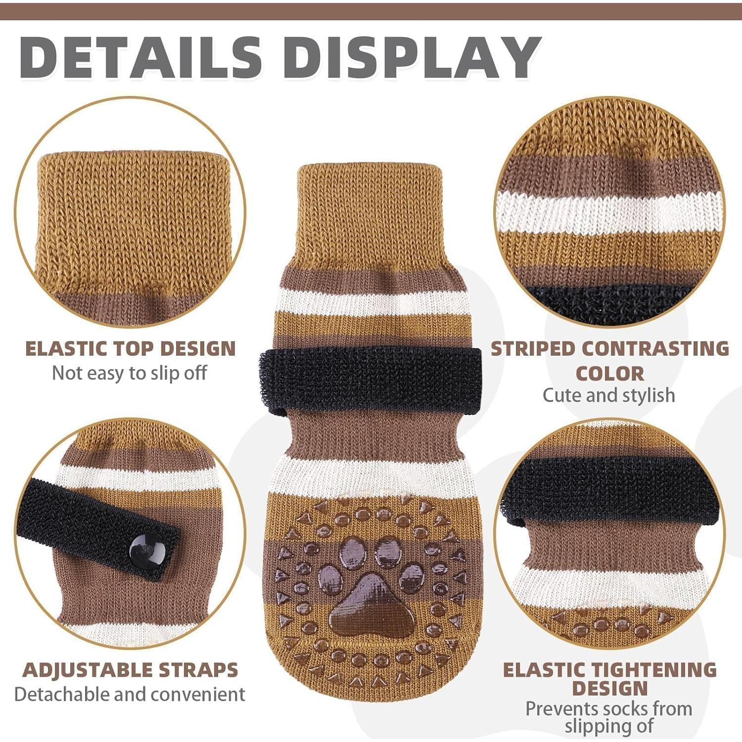 Calcetines Antideslizantes KOOLTAIL para Perros - 3 Pares