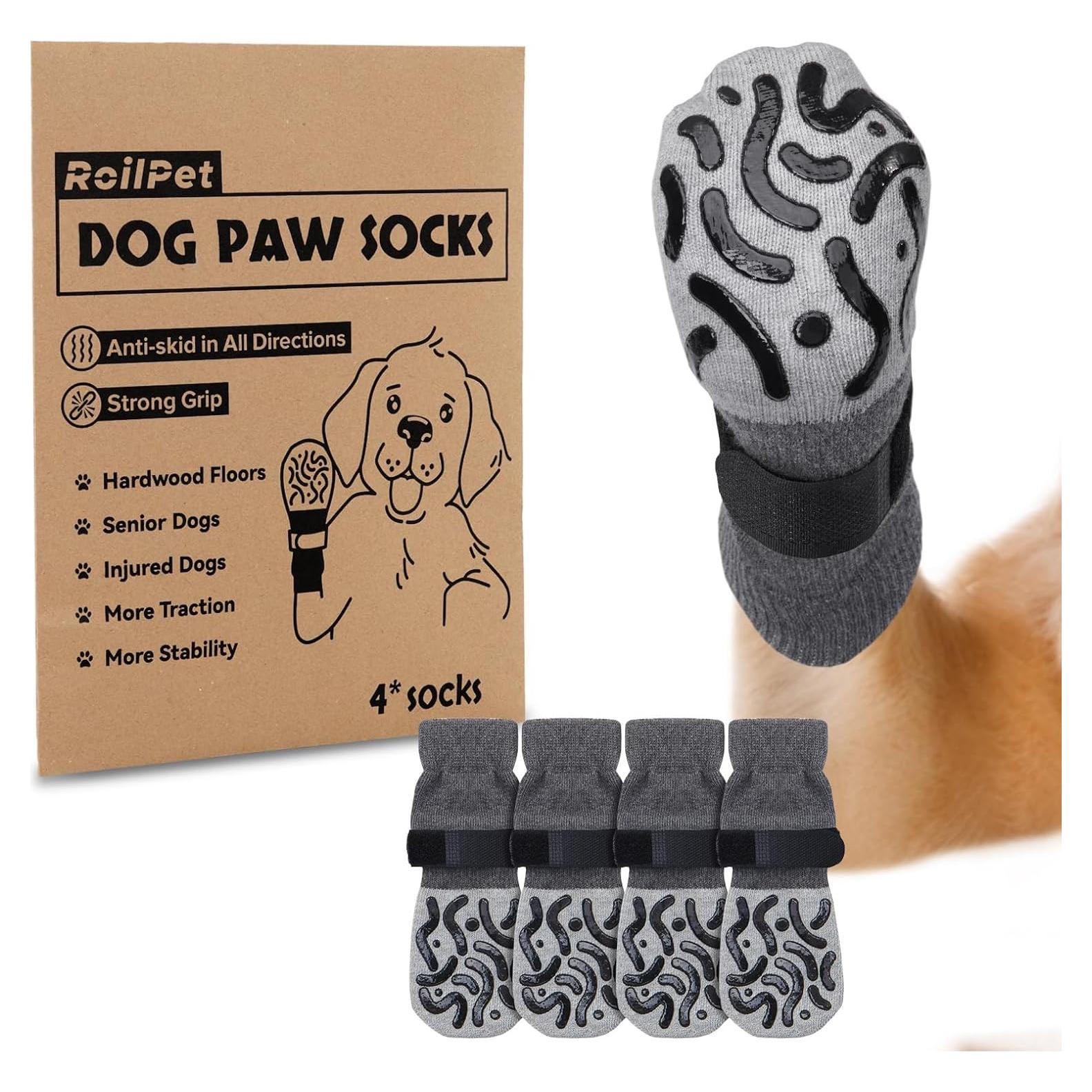 Calcetines Antideslizantes para Perros Roilpet - Tamaño Grande