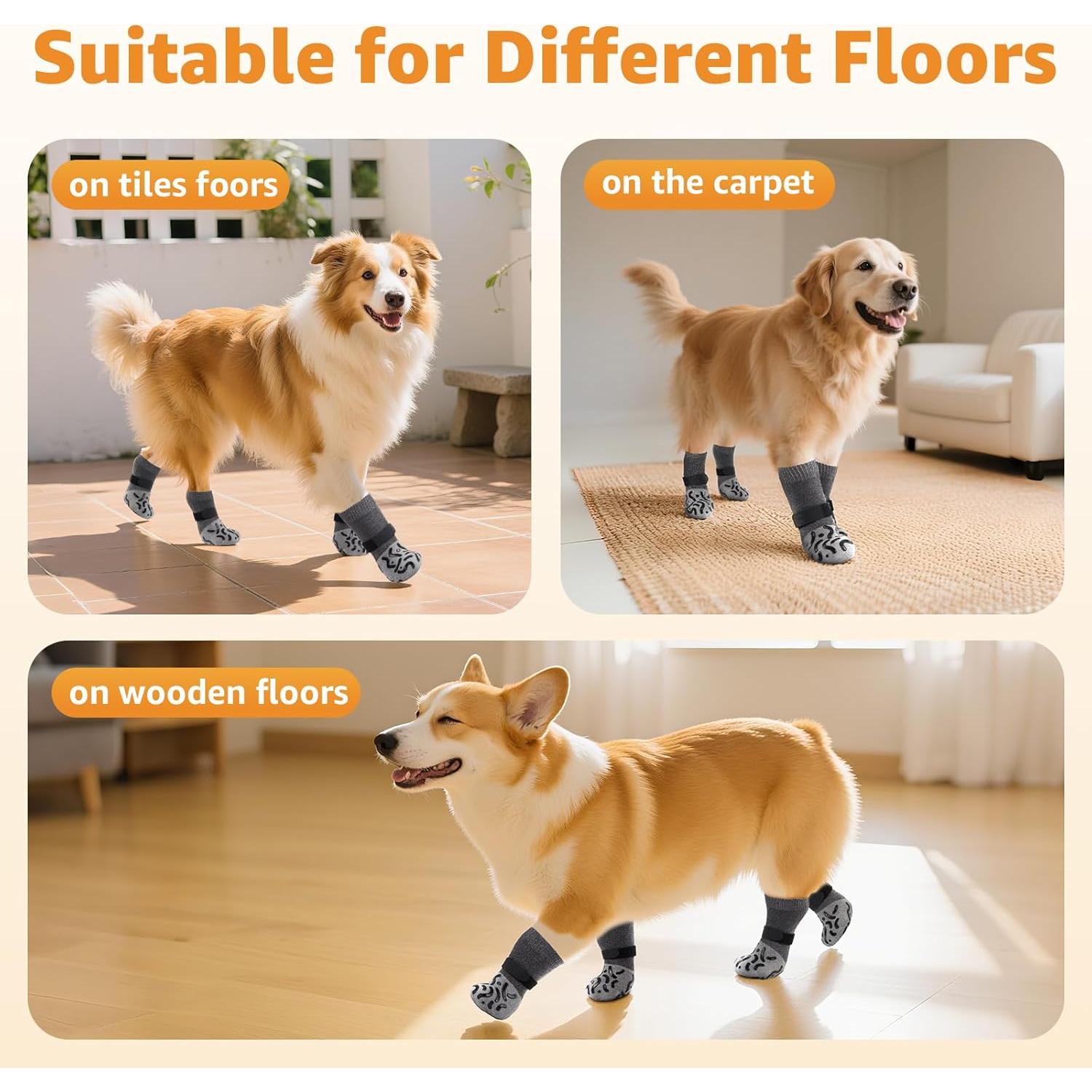 Calcetines Antideslizantes para Perros Roilpet - Tamaño Grande