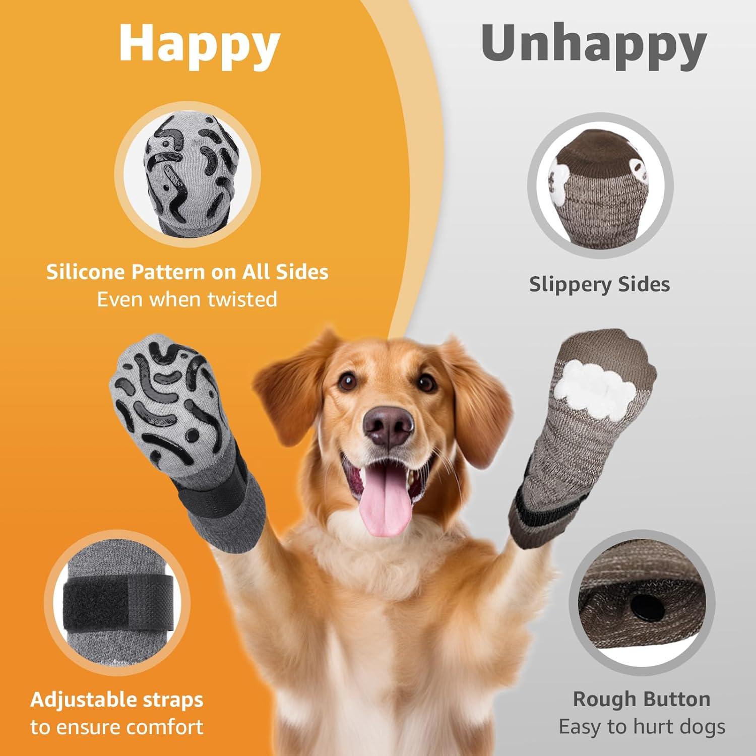 Calcetines Antideslizantes para Perros Roilpet - Tamaño Grande