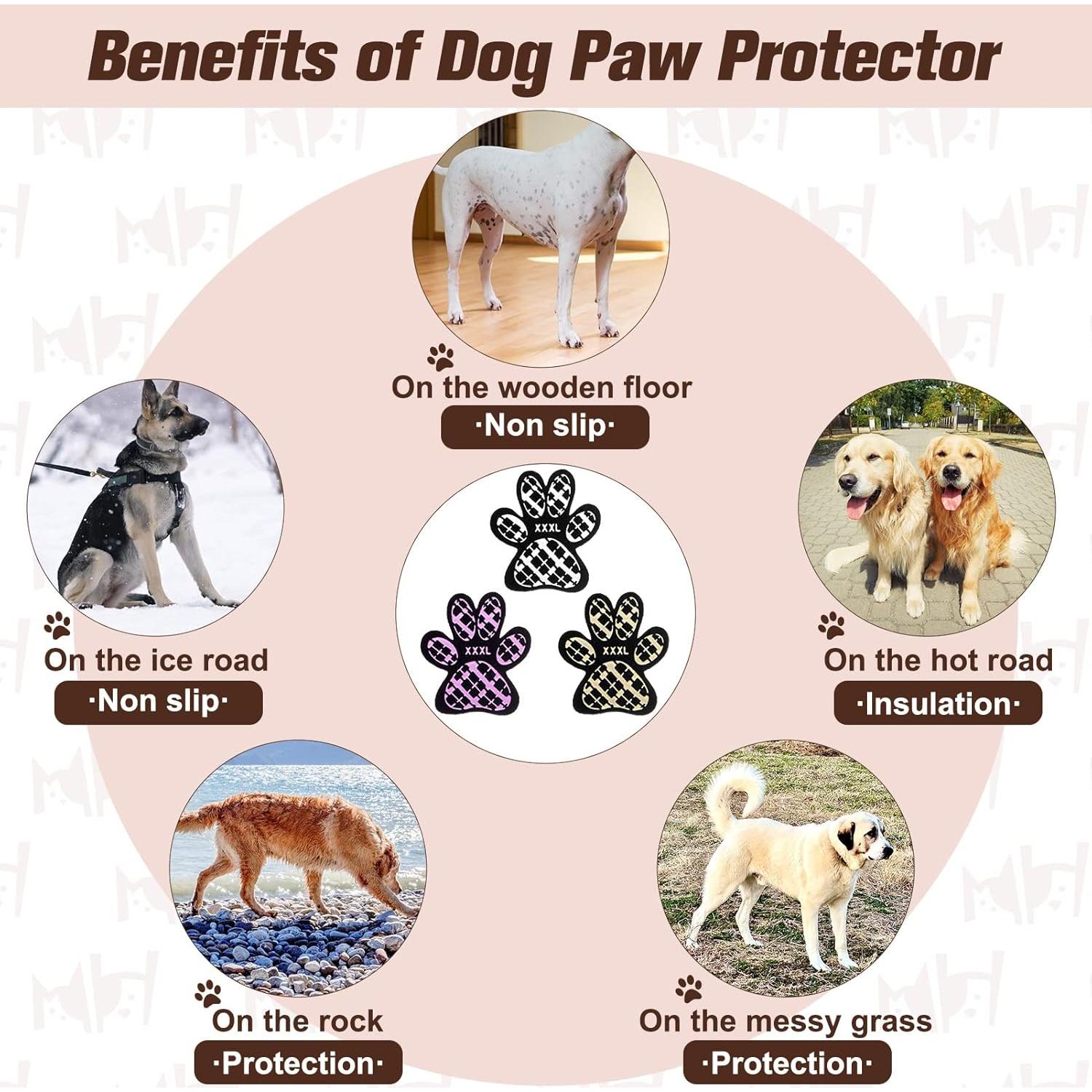 Protectores de Patas para Perros BeautyZoo L 24 Piezas