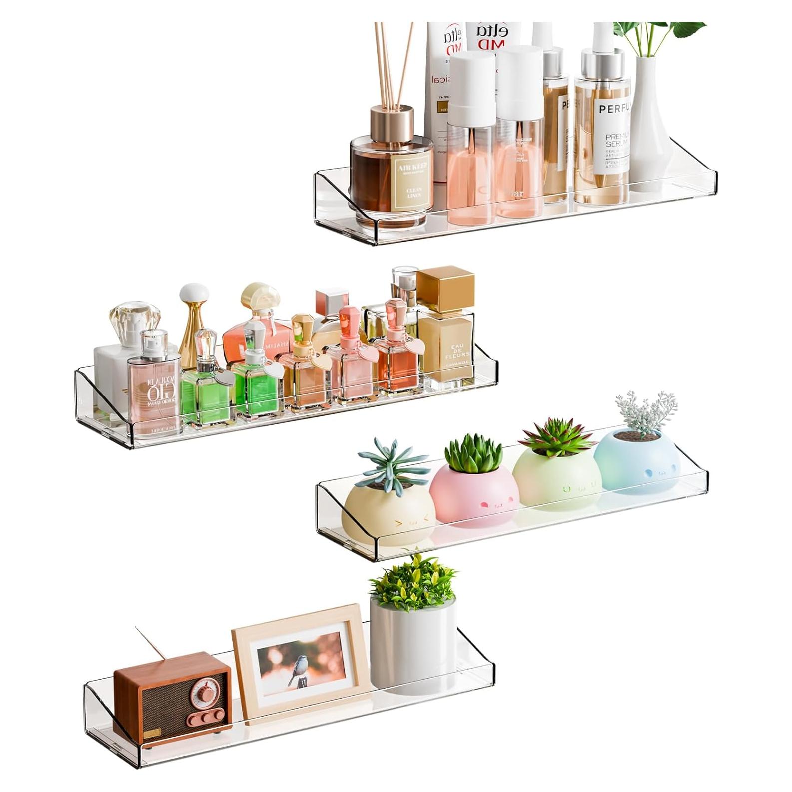 Estantes Acrílicos Flotantes Yieach 38 cm - 4 Unidades