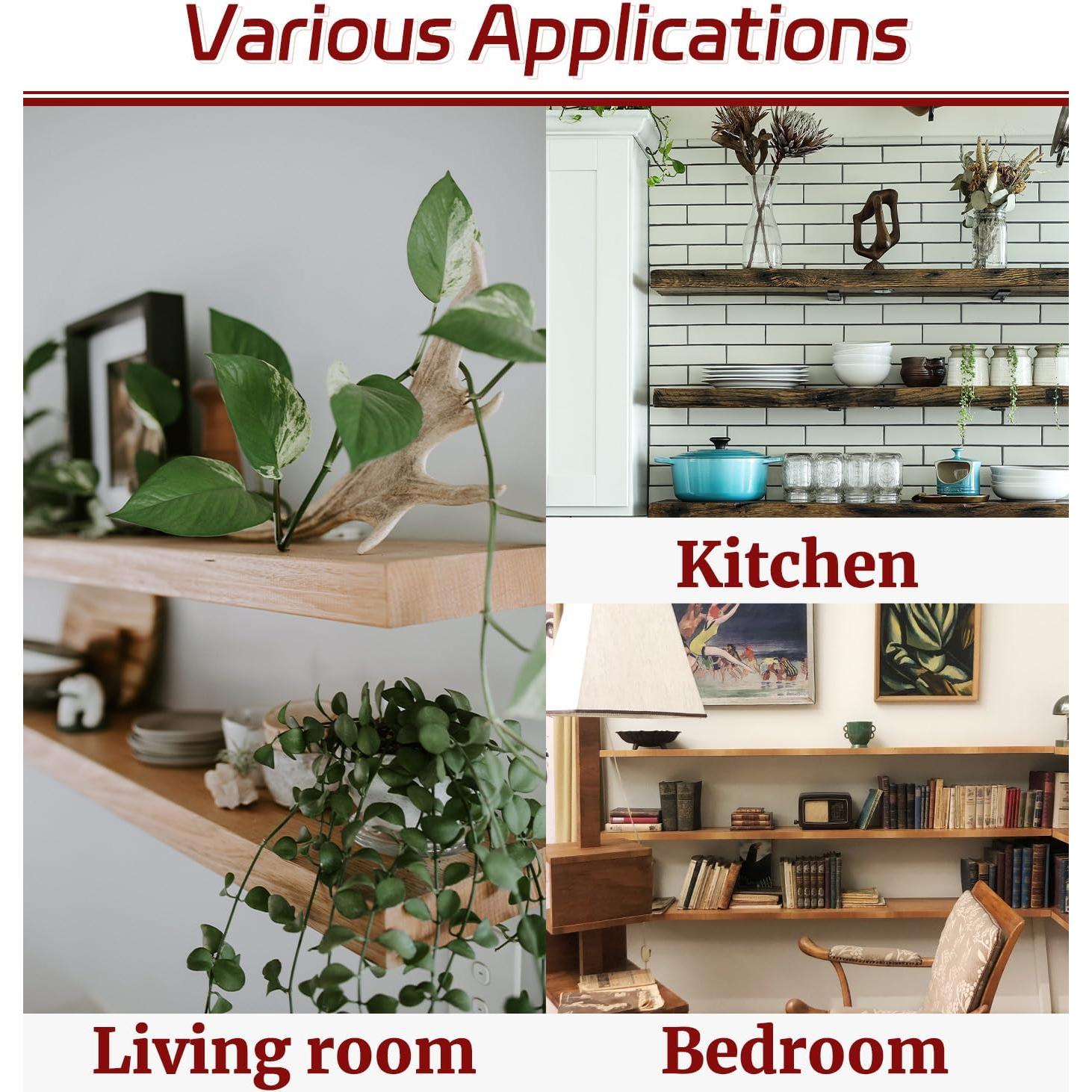 Soportes de Estante Flotante ISOKER 20.32 cm - Paquete de 8