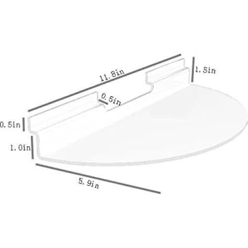 Soporte de Acrílico para Slatwall FixtureDisplays 6-Pack 40.64 cm
