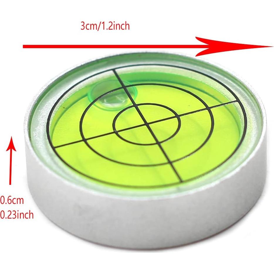 Nivel de Burbuja Chiloskit 30mm Aluminio Alta Precisión