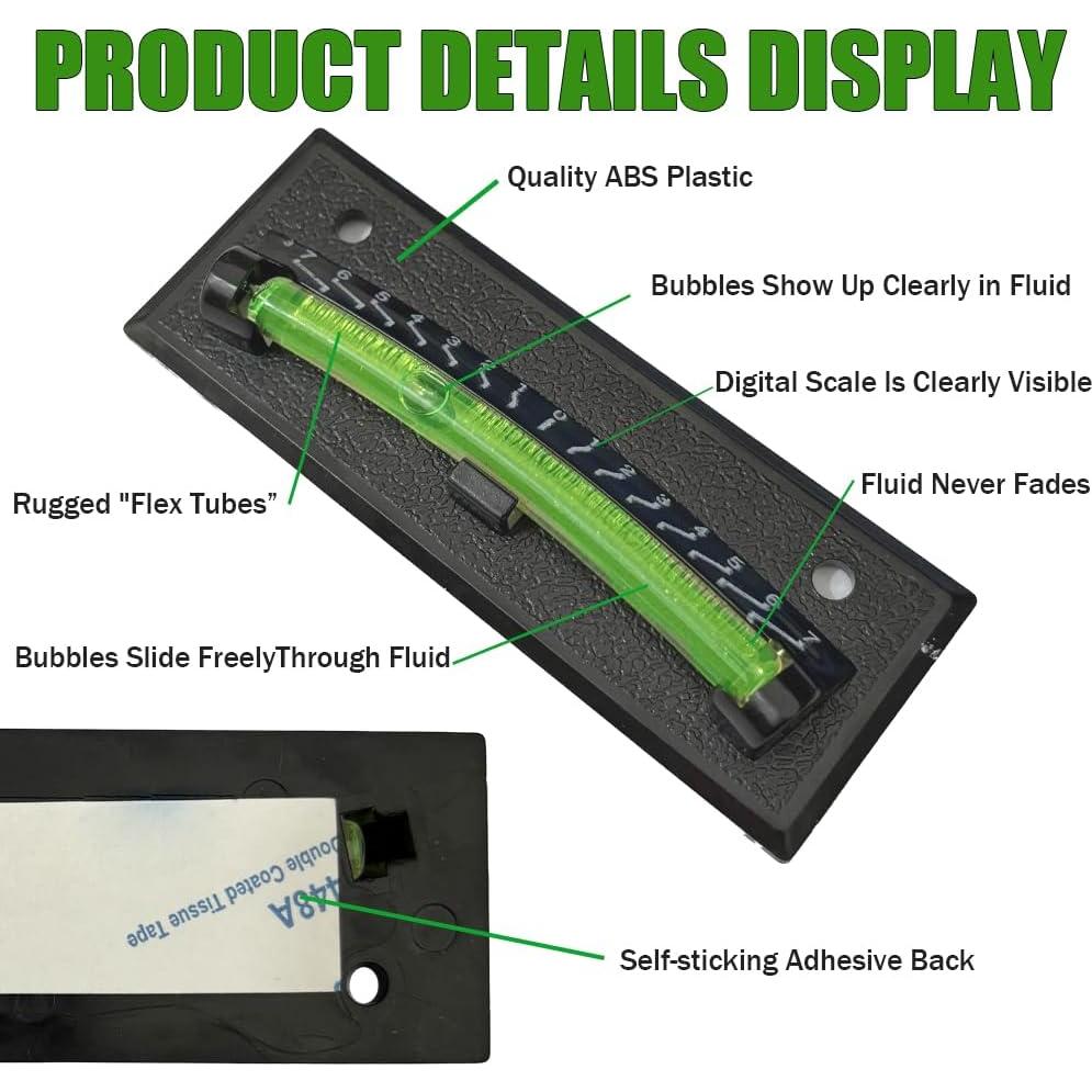 Nivelador de RV YOTOM 2 PCS - Burbuja para Remolque Verde