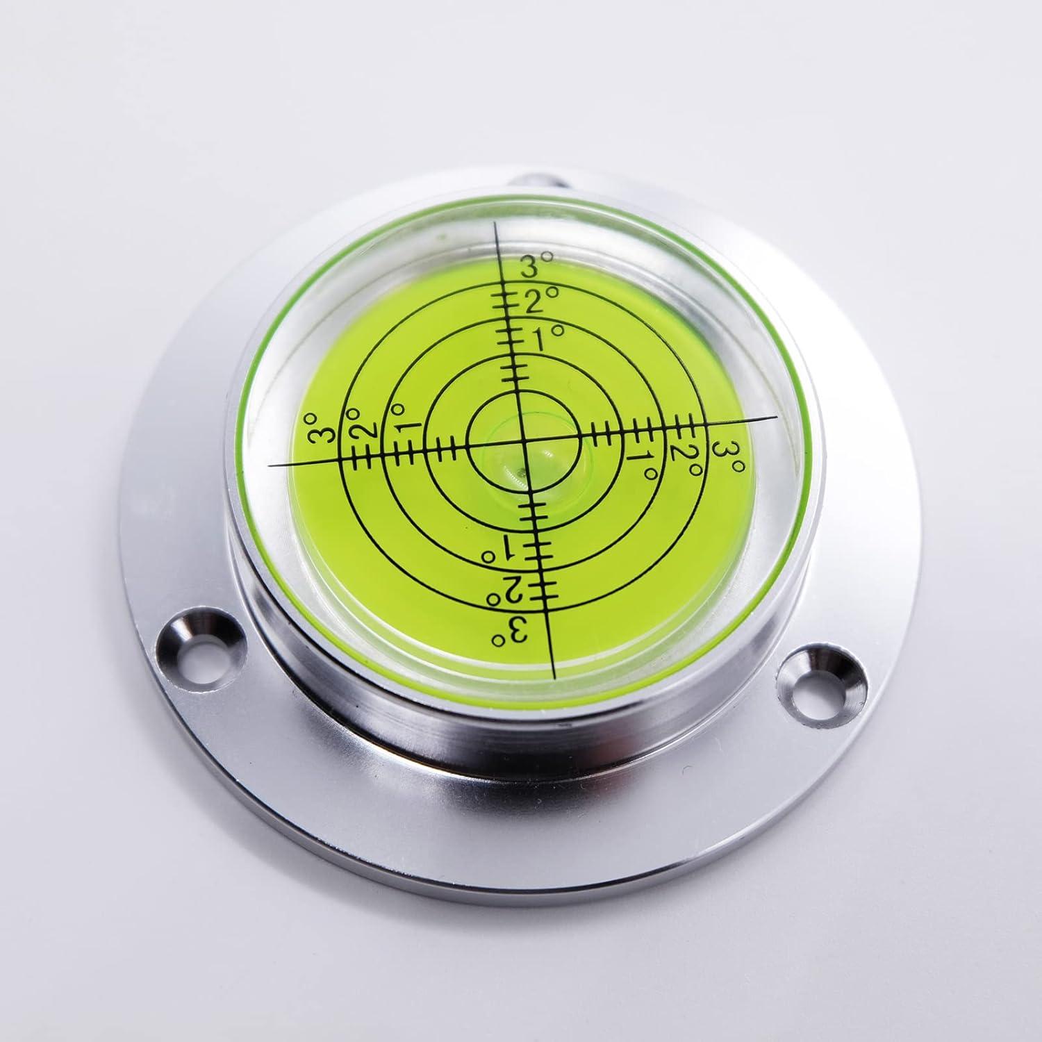 Nivel de Burbuja Redondo GEONASSUR 60mm Aluminio Verde