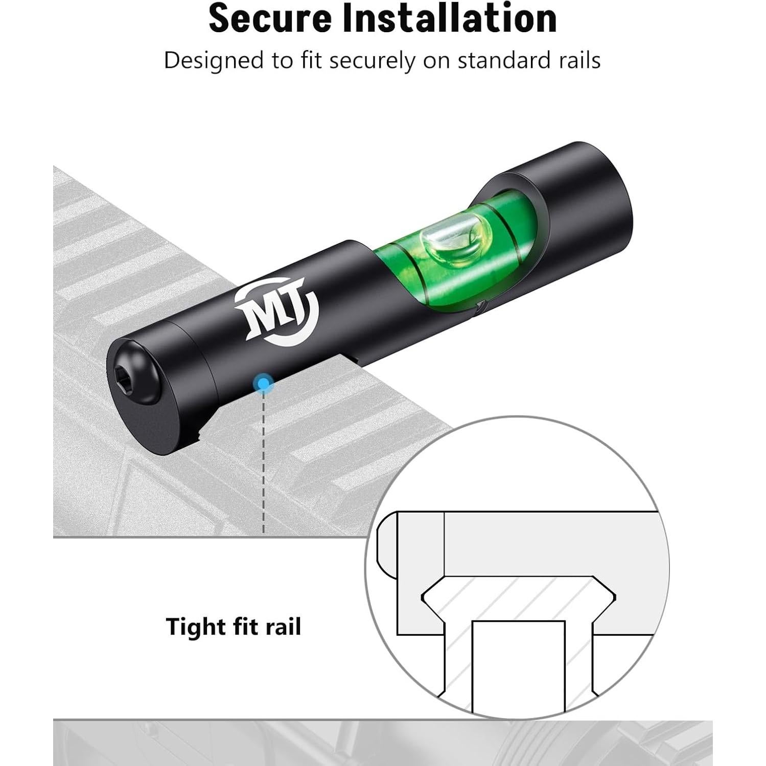 Nivel de Burbuja de Precisión MidTen para Rieles Estándar