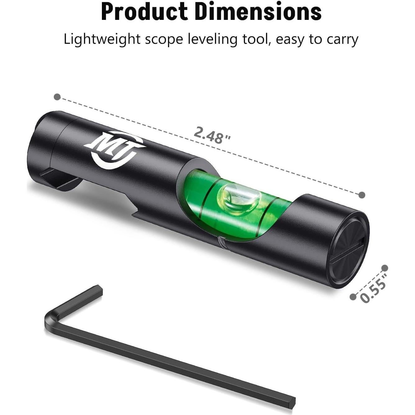 Nivel de Burbuja de Precisión MidTen para Rieles Estándar