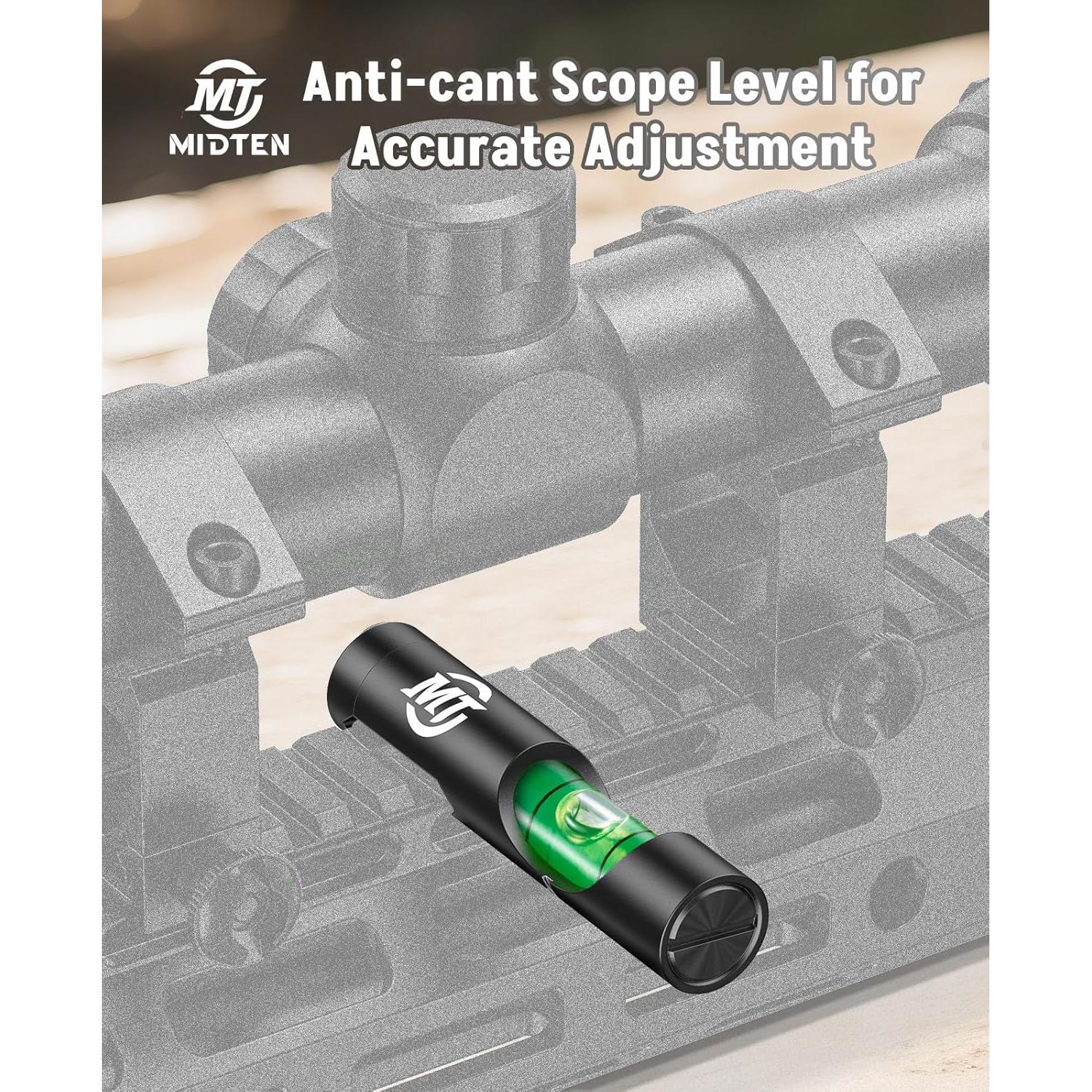 Nivel de Burbuja de Precisión MidTen para Rieles Estándar