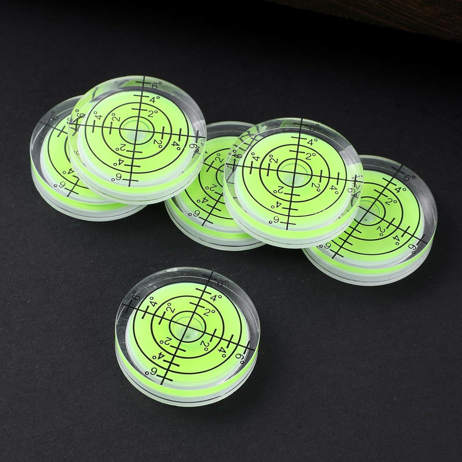 Juego de 6 Niveles de Burbuja Pequeños BOHUIZ 3.2cm Verde