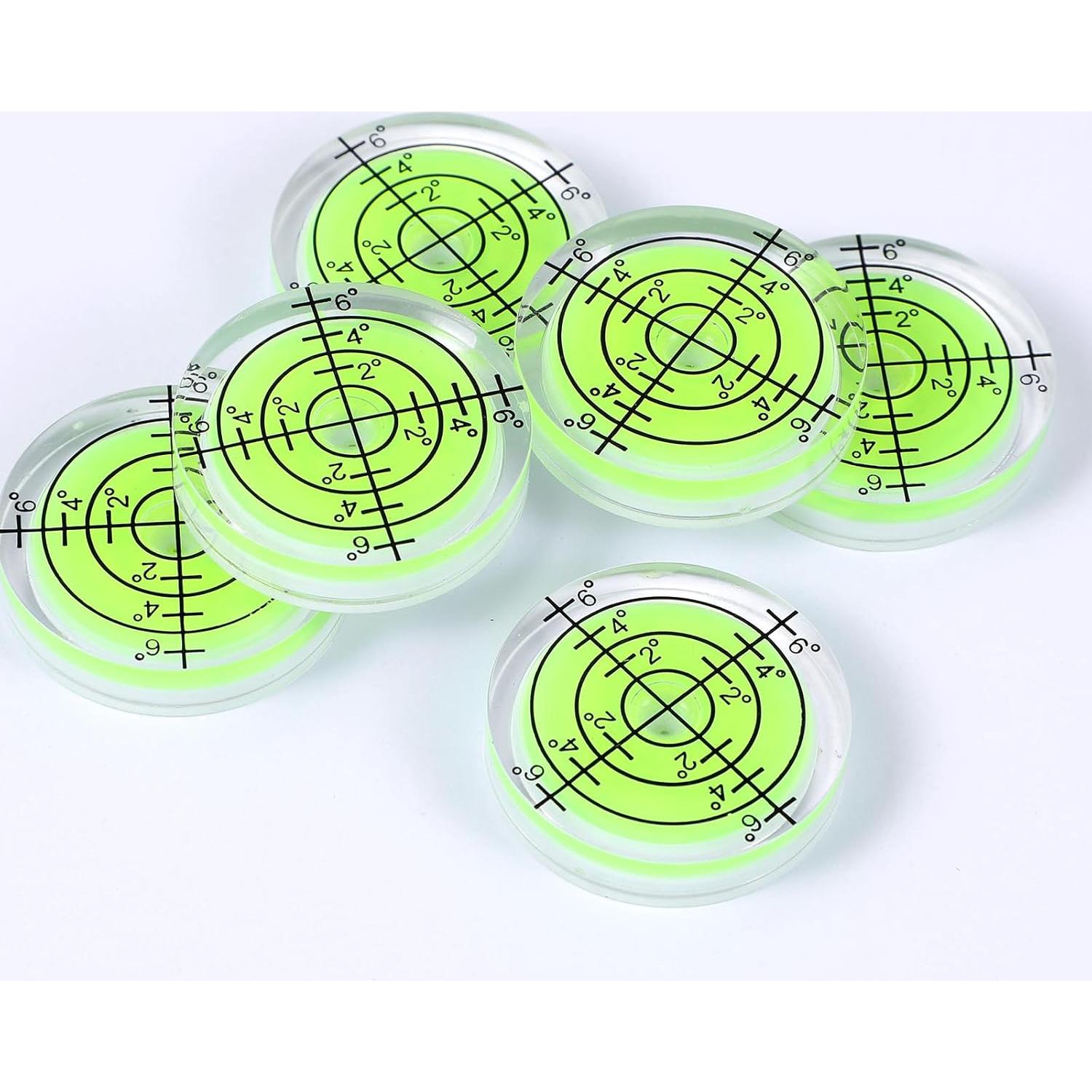Juego de 6 Niveles de Burbuja Pequeños BOHUIZ 3.2cm Verde