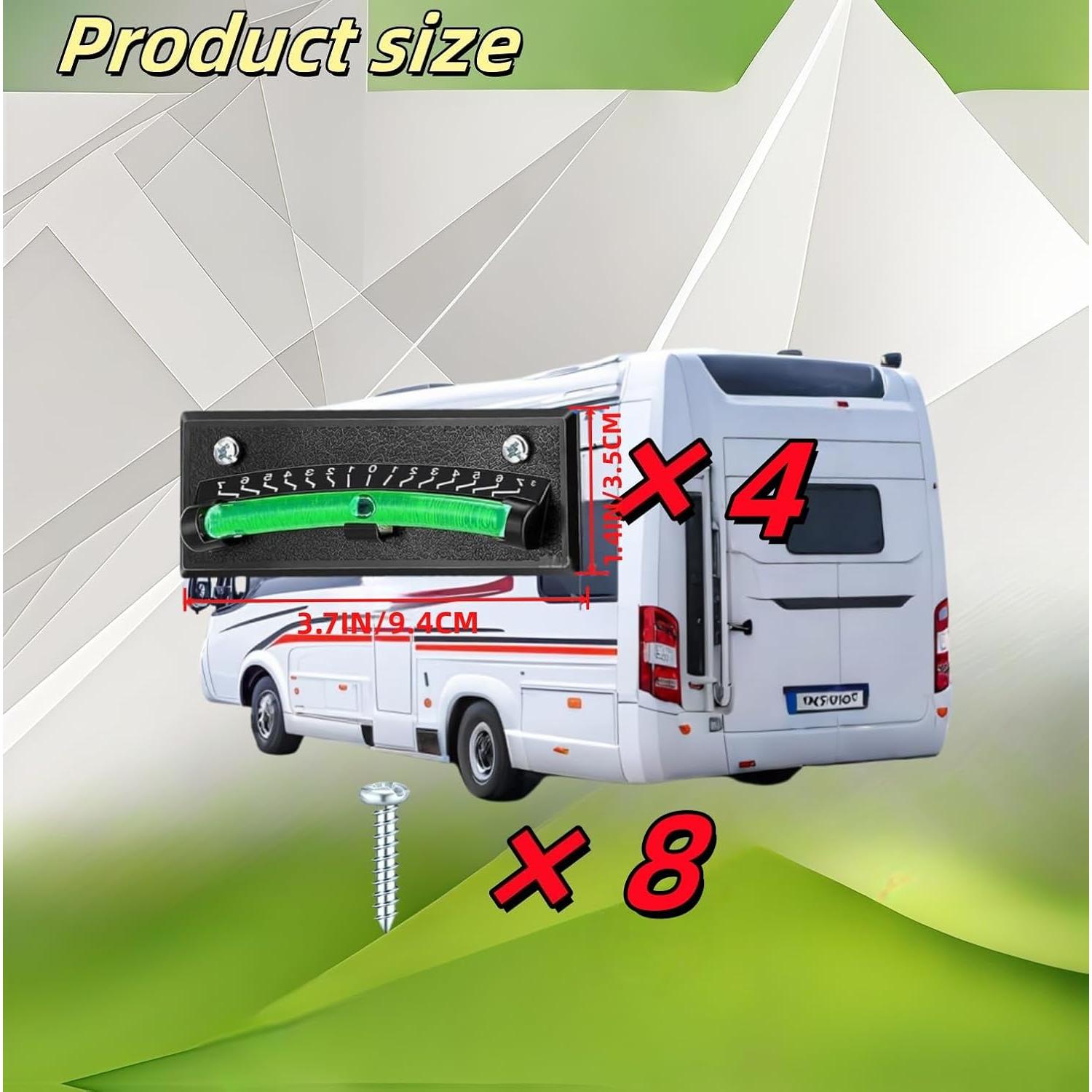 Nivel de Burbuja RV Malloryx - Paquete de 4, 0-7°