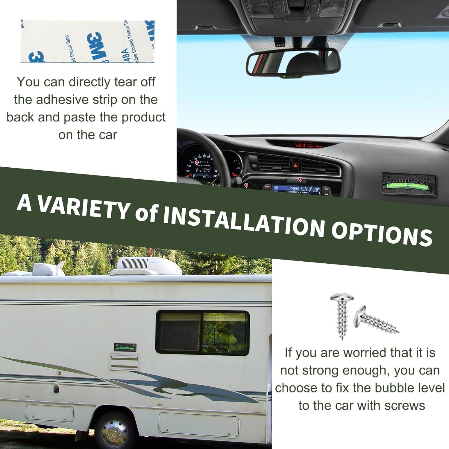 Paquete de 2 Niveles de Burbuja RV Green Living 0-45°