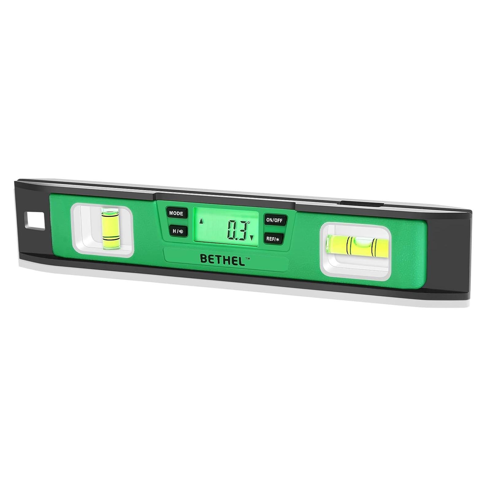 Nivel Digital Bethel Torpedo 25.4 cm IP54 Magnético Verde