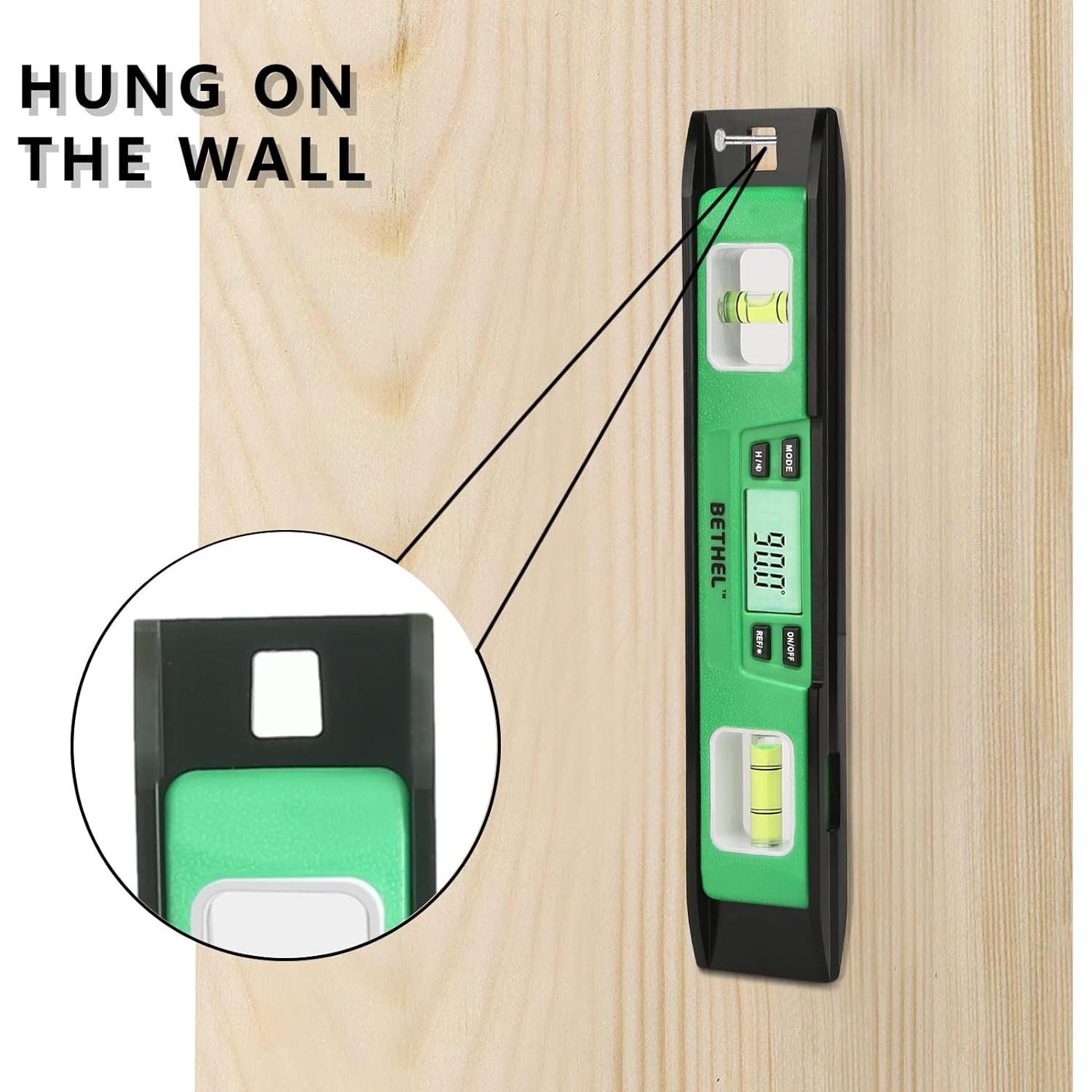 Nivel Digital Bethel Torpedo 25.4 cm IP54 Magnético Verde