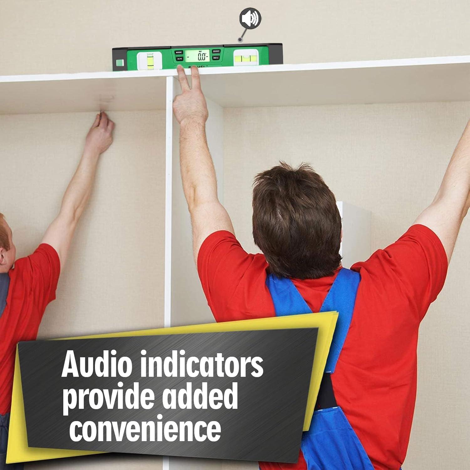 Nivel Digital Bethel Torpedo 25.4 cm IP54 Magnético Verde