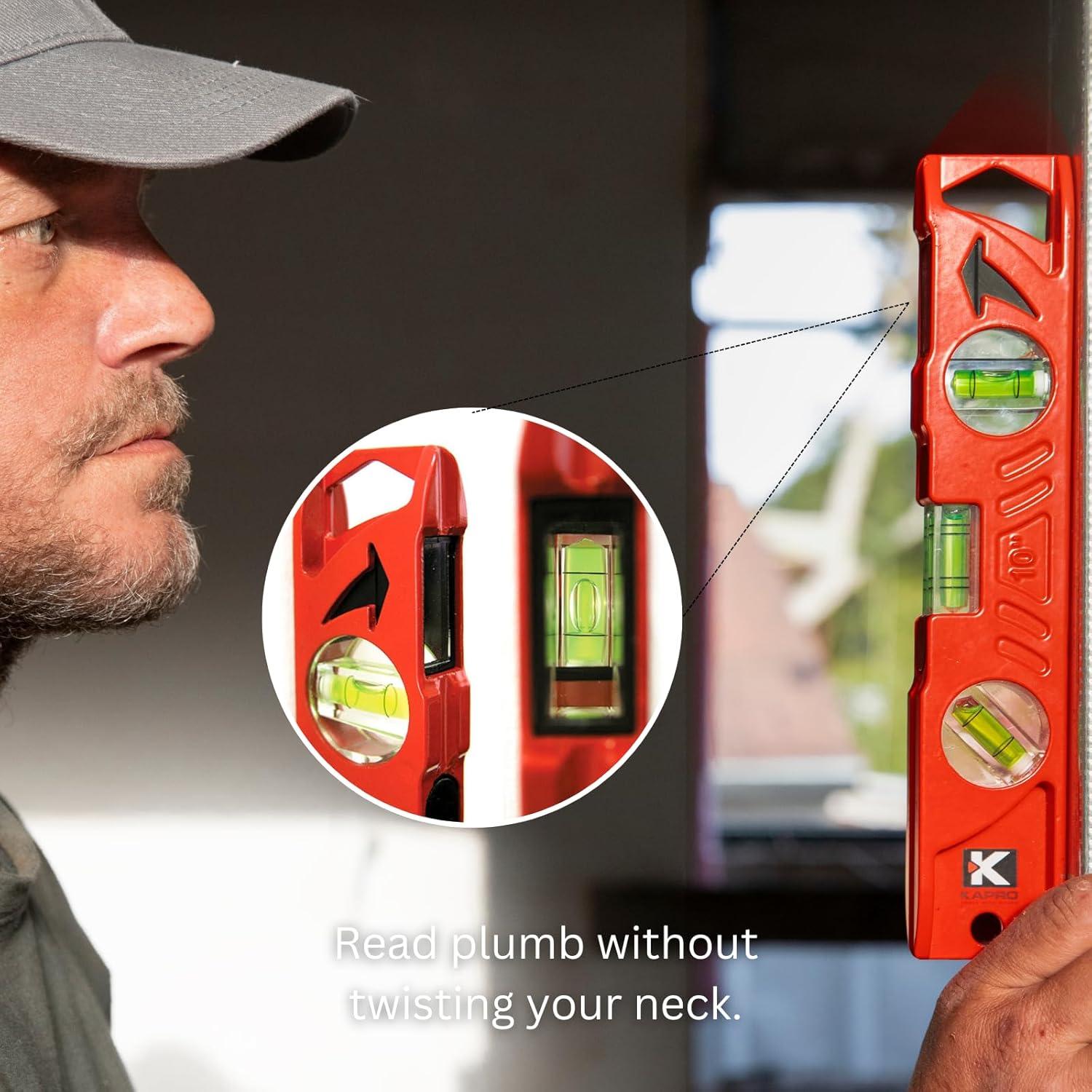 Nivel Torpedo Magnético Kapro 923 de Aluminio 25.4 cm