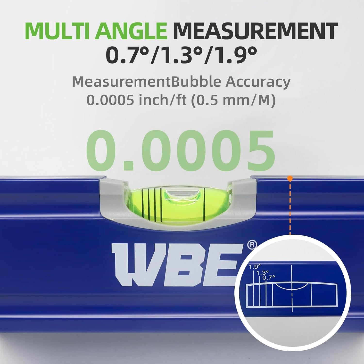 Juego de Niveles Torpedo WBE 4 Piezas Aluminio 40.64 cm