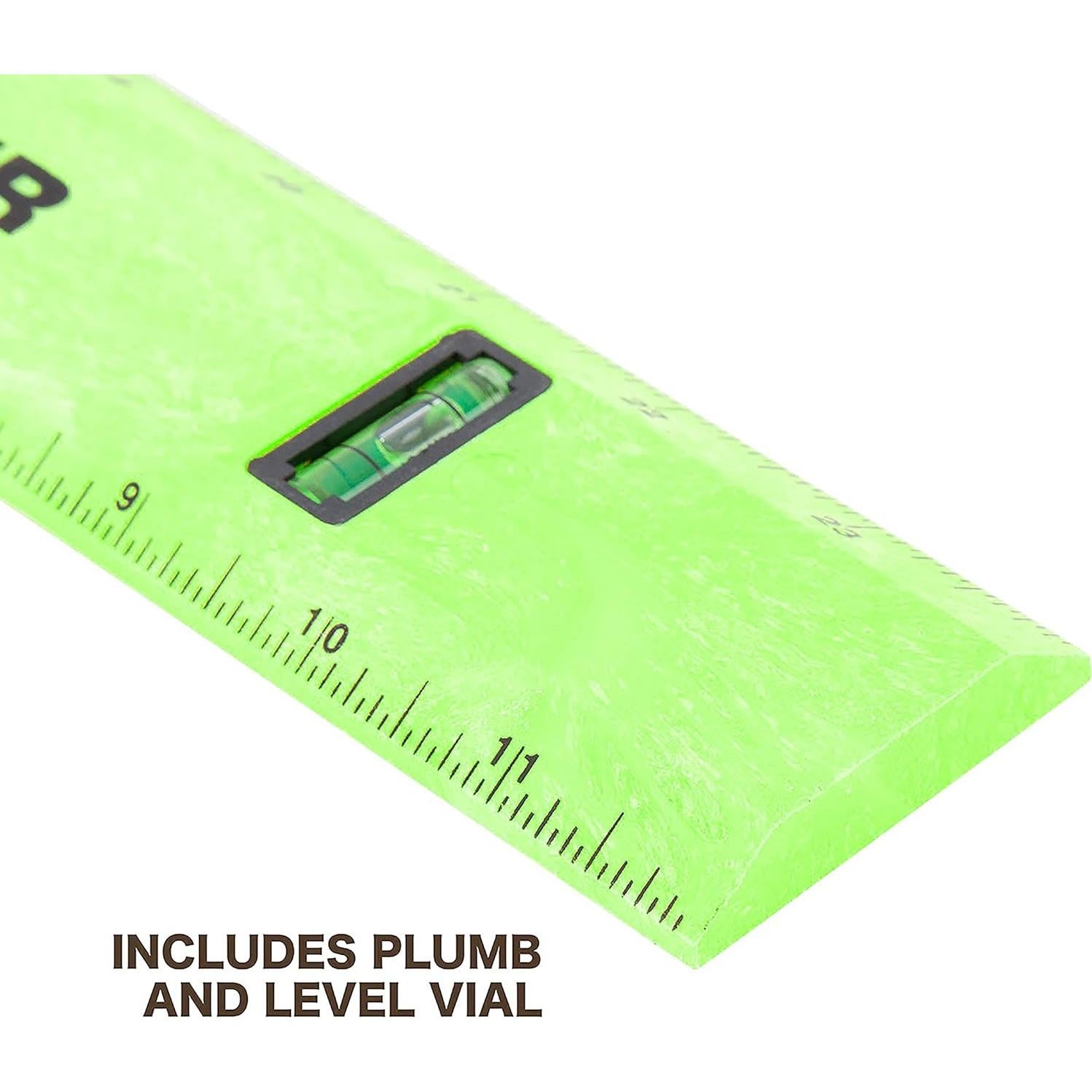 Regla de Nivel Poliestireno MAYES 61 cm con Viales de Plomada