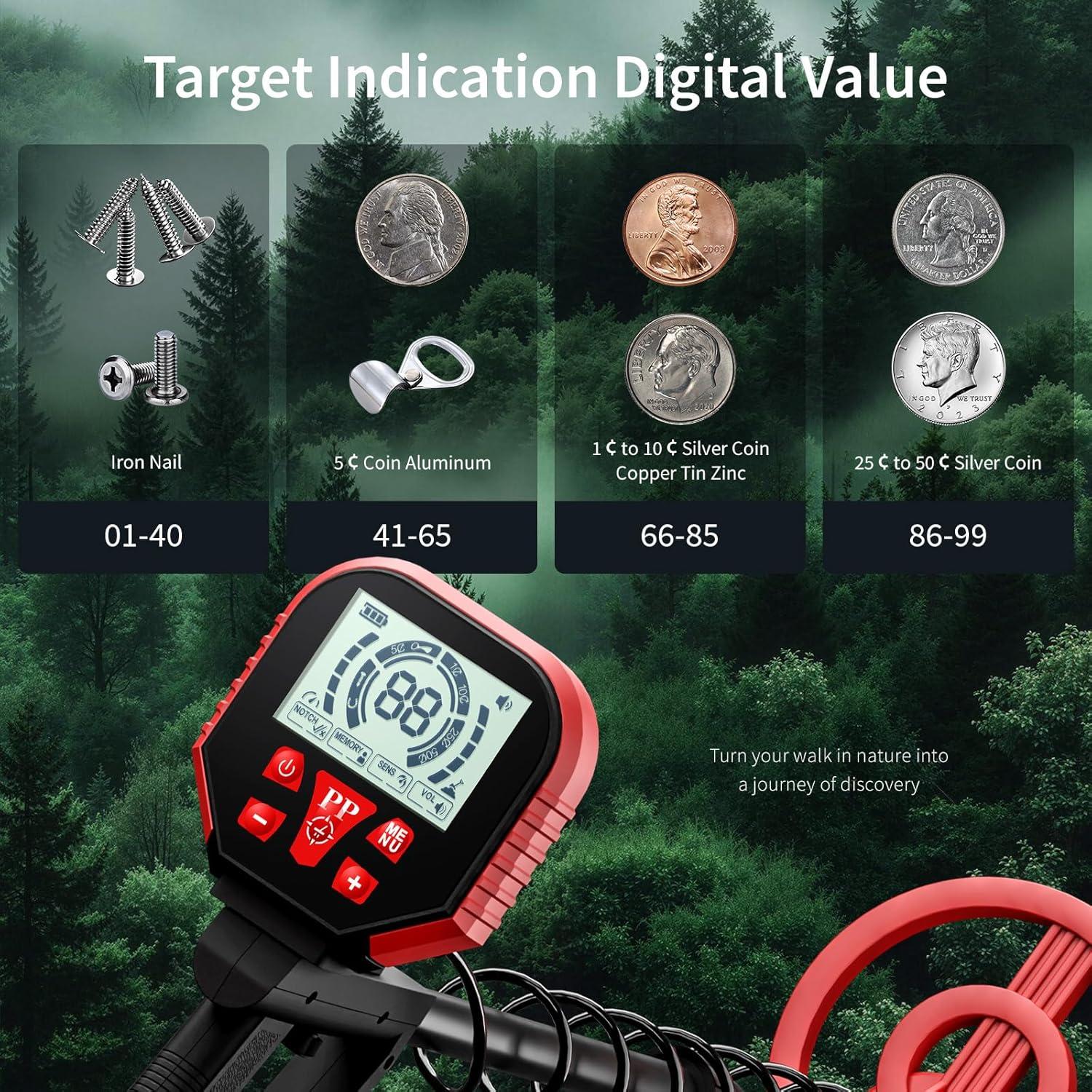 Detector de Metales IKIU 2025 Profesional Impermeable 1.03kg