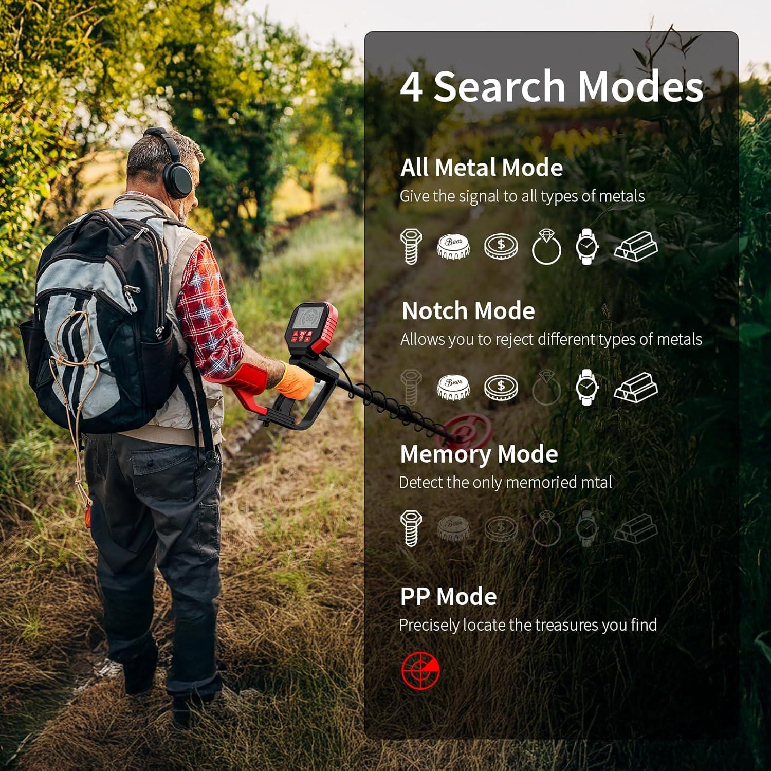 Detector de Metales IKIU 2025 Profesional Impermeable 1.03kg