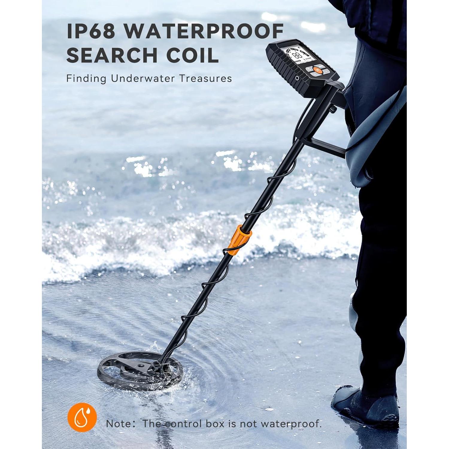 Detector de Metales SUNPOW MD13 Impermeable 8" LCD Ajustable