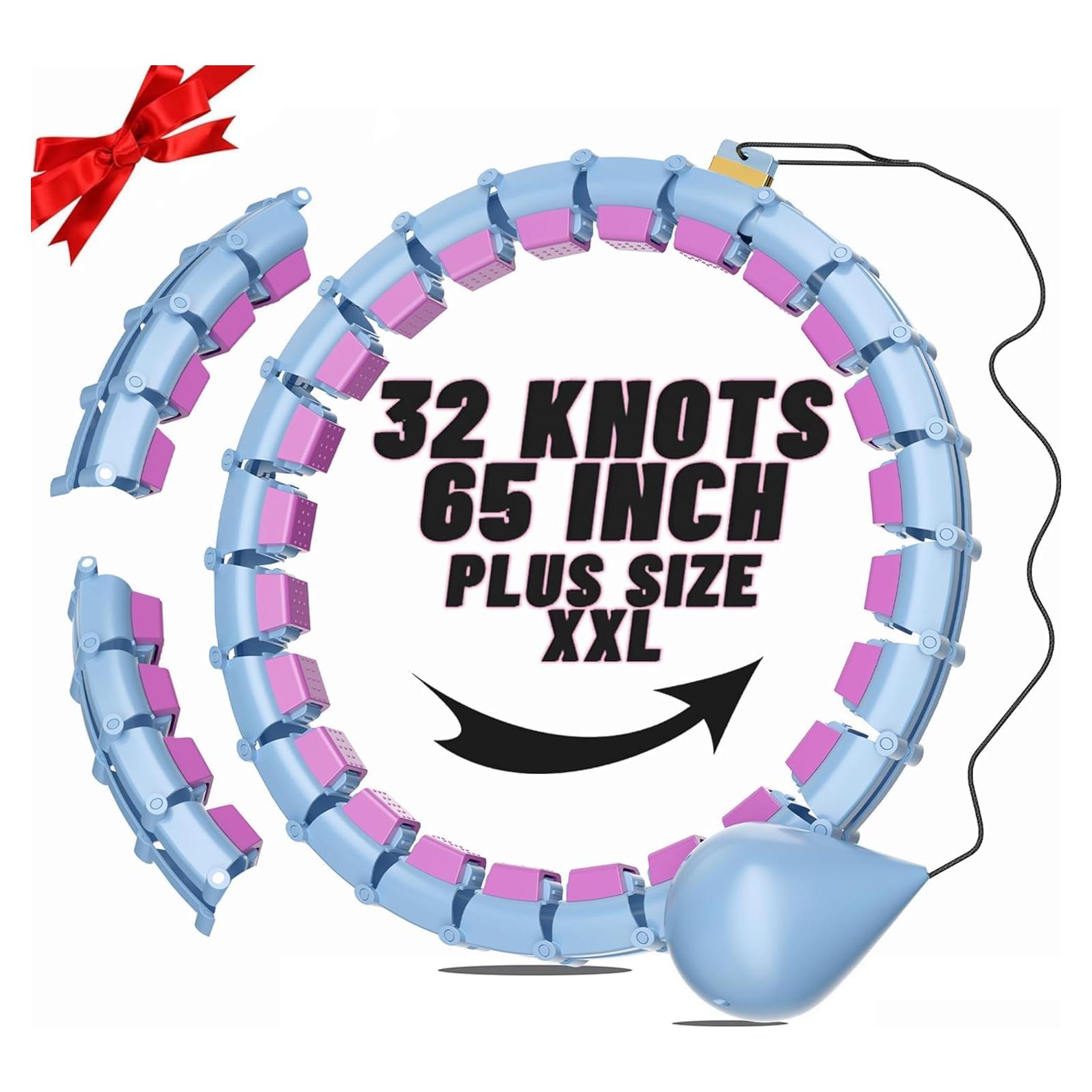 Hula Ponderado Maicifi 65" 32 Nudos Silencioso para Fitness