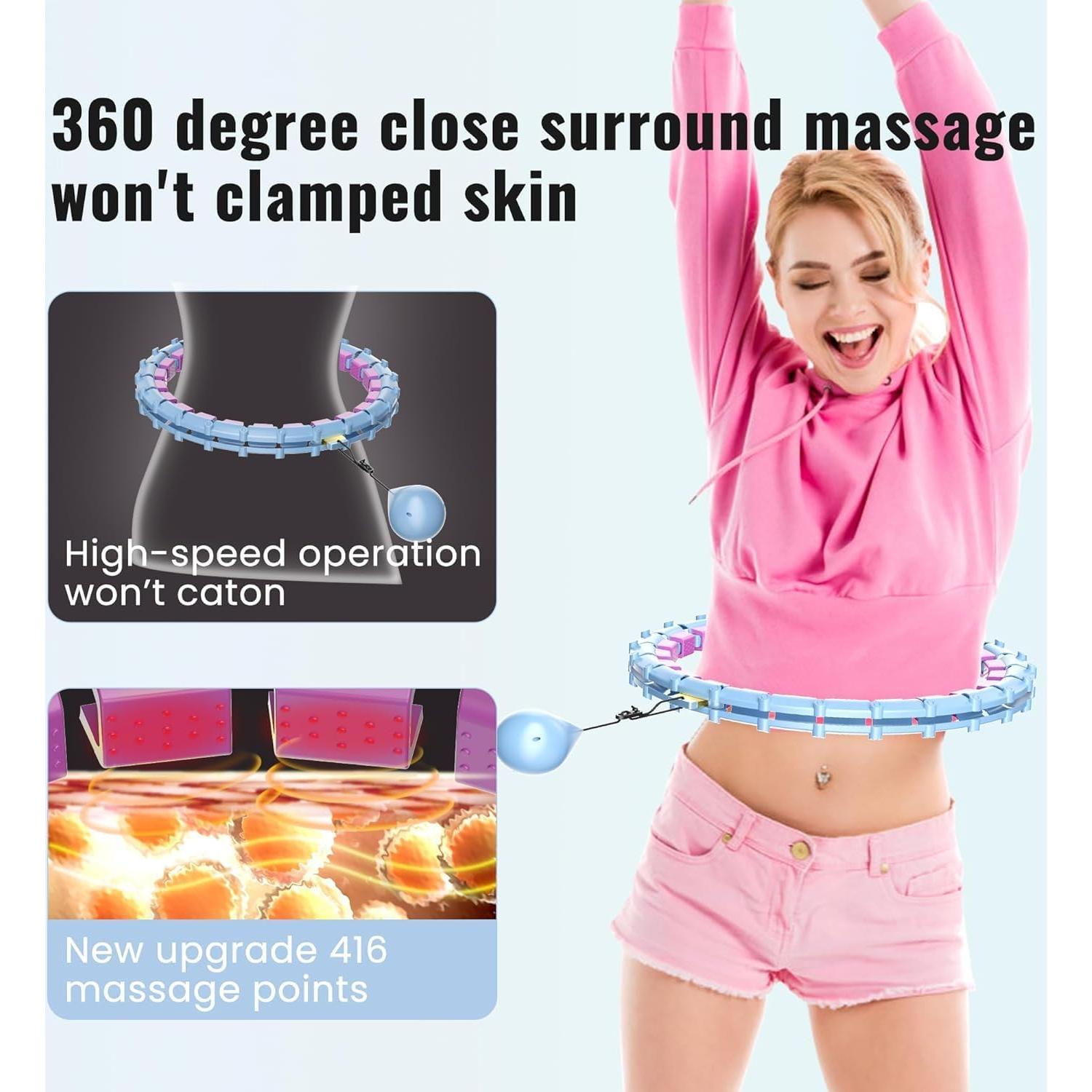 Hula Ponderado Maicifi 65" 32 Nudos Silencioso para Fitness