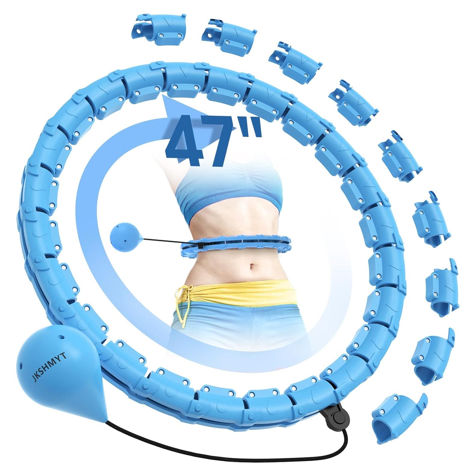 Aro de Hula con Peso JKSHMYT 119.38 cm Ajustable para Fitness